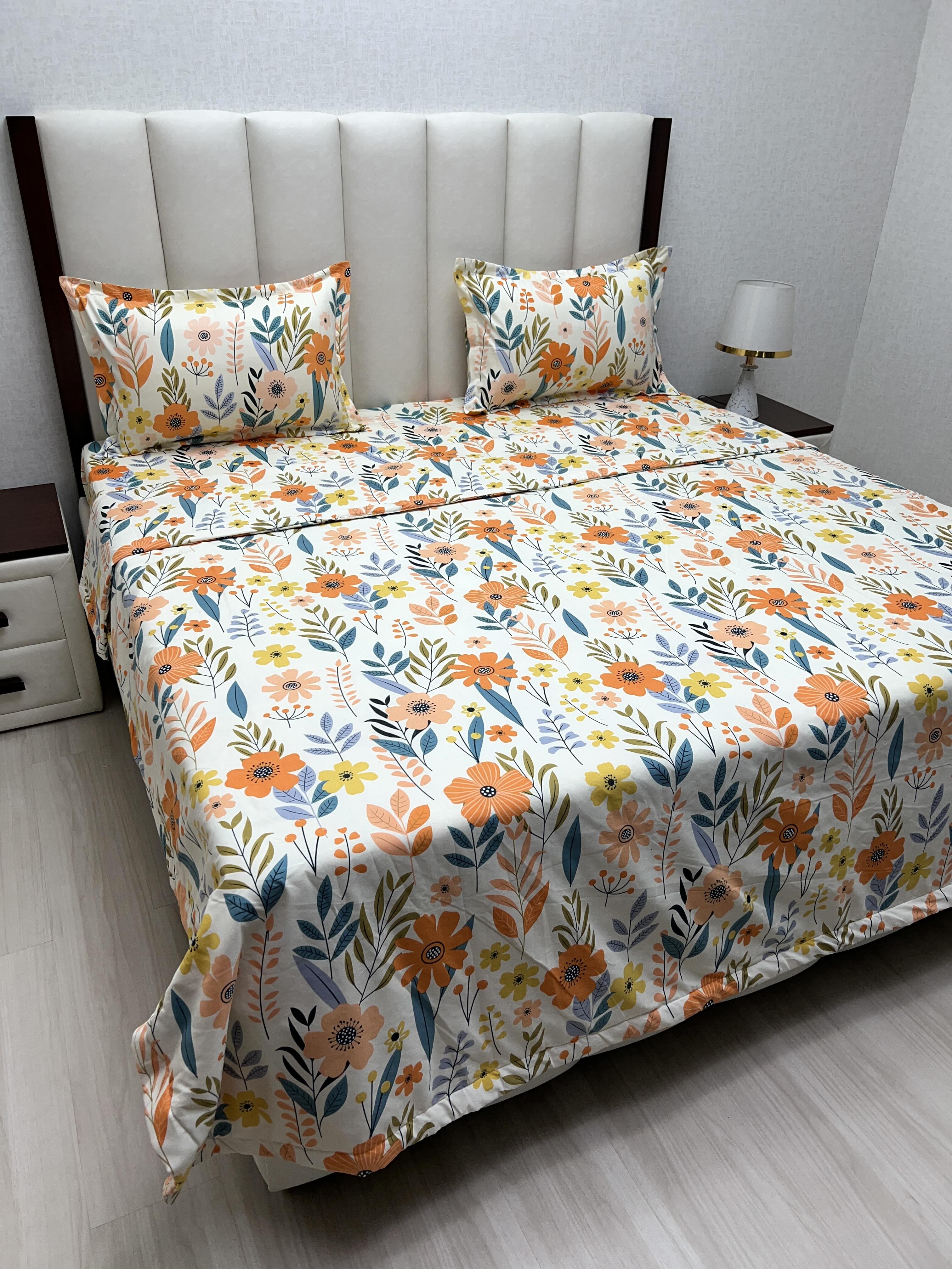 Pure Decor Polycotton King Size Bedding Set