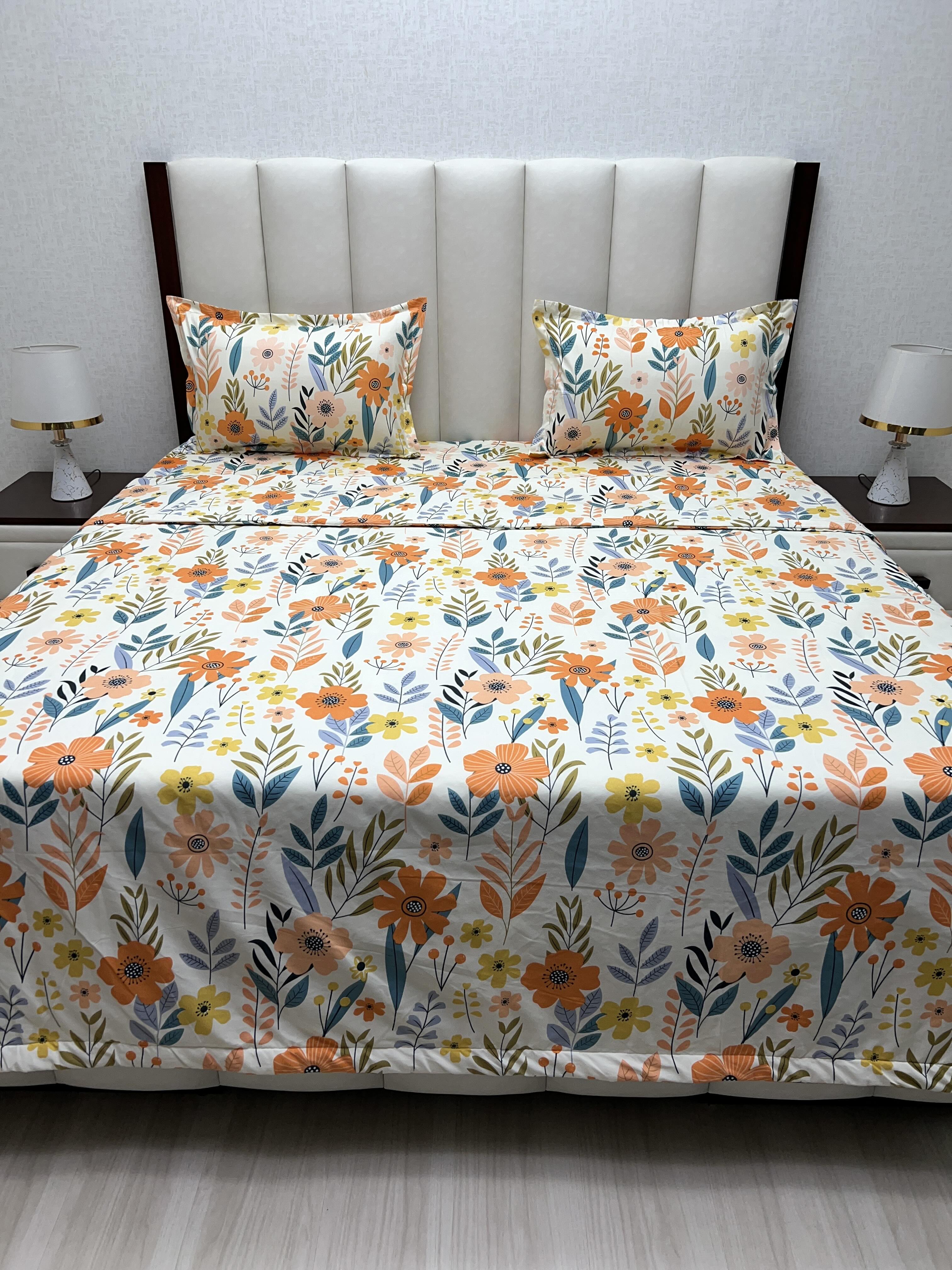 Pure Decor Polycotton King Size Bedding Set