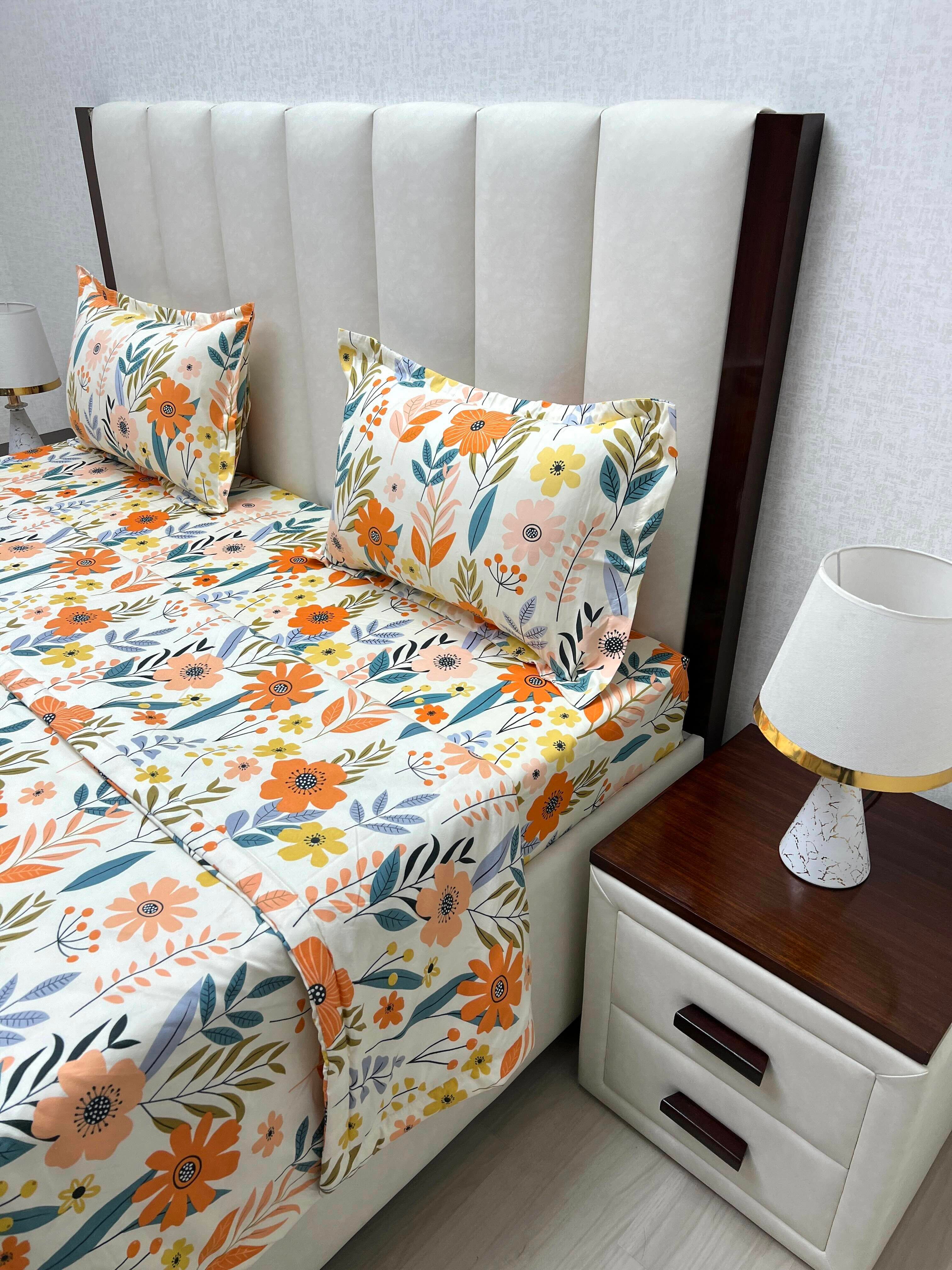 Pure Decor Polycotton King Size Bedding Set