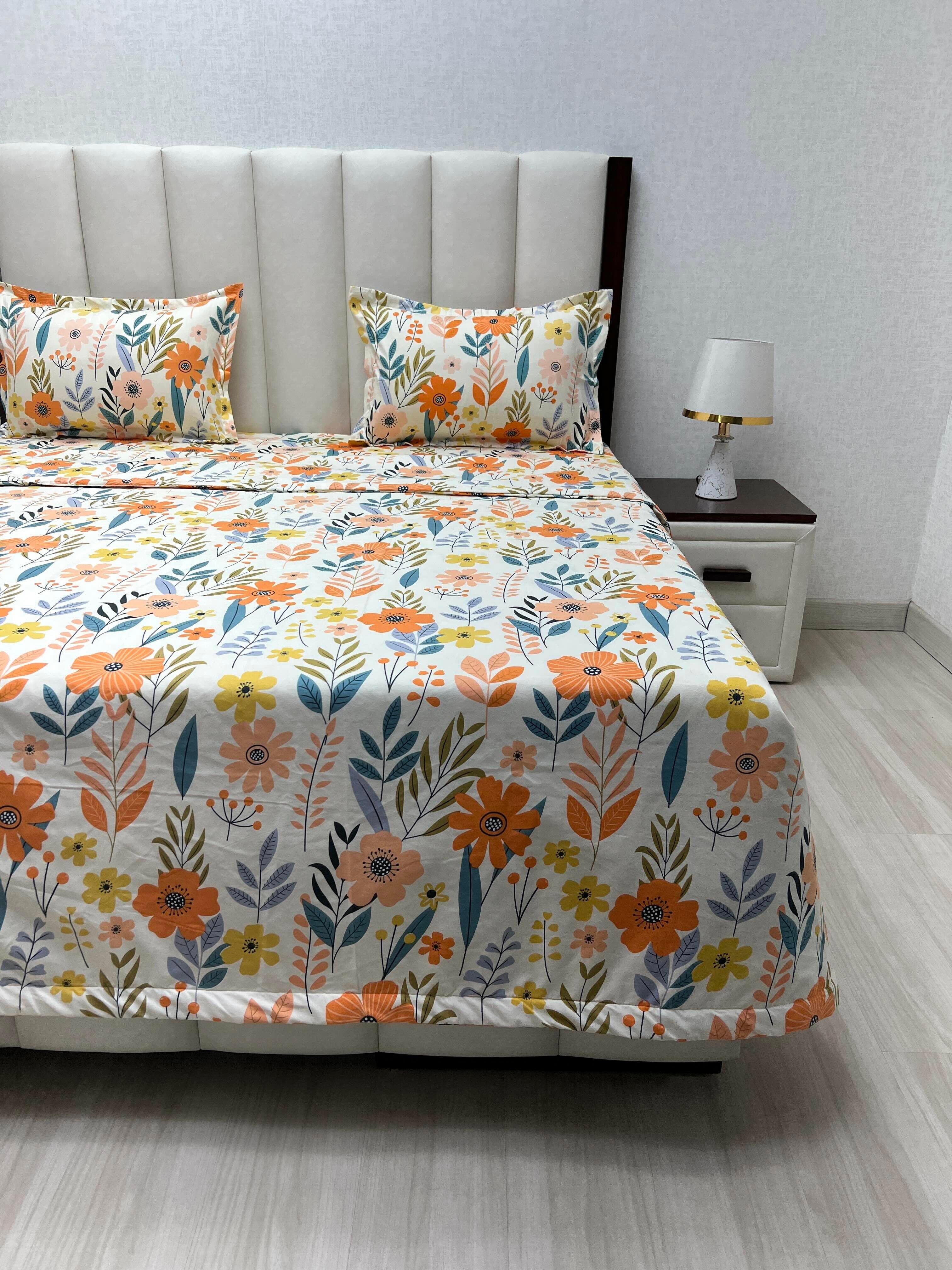 Pure Decor Polycotton King Size Bedding Set