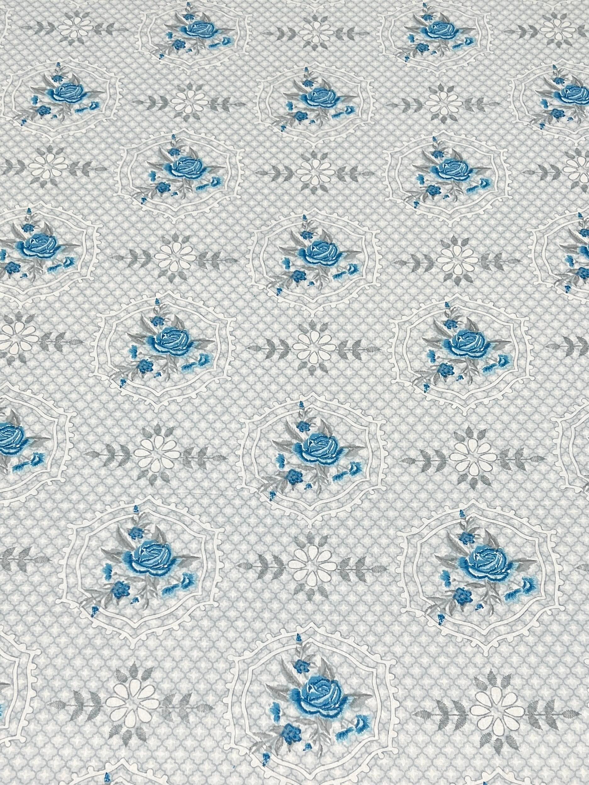 A-4553 Pure Cotton 180 TC King Size Double Bedsheet (274X274) with Two Pillow Covers (50X76)
