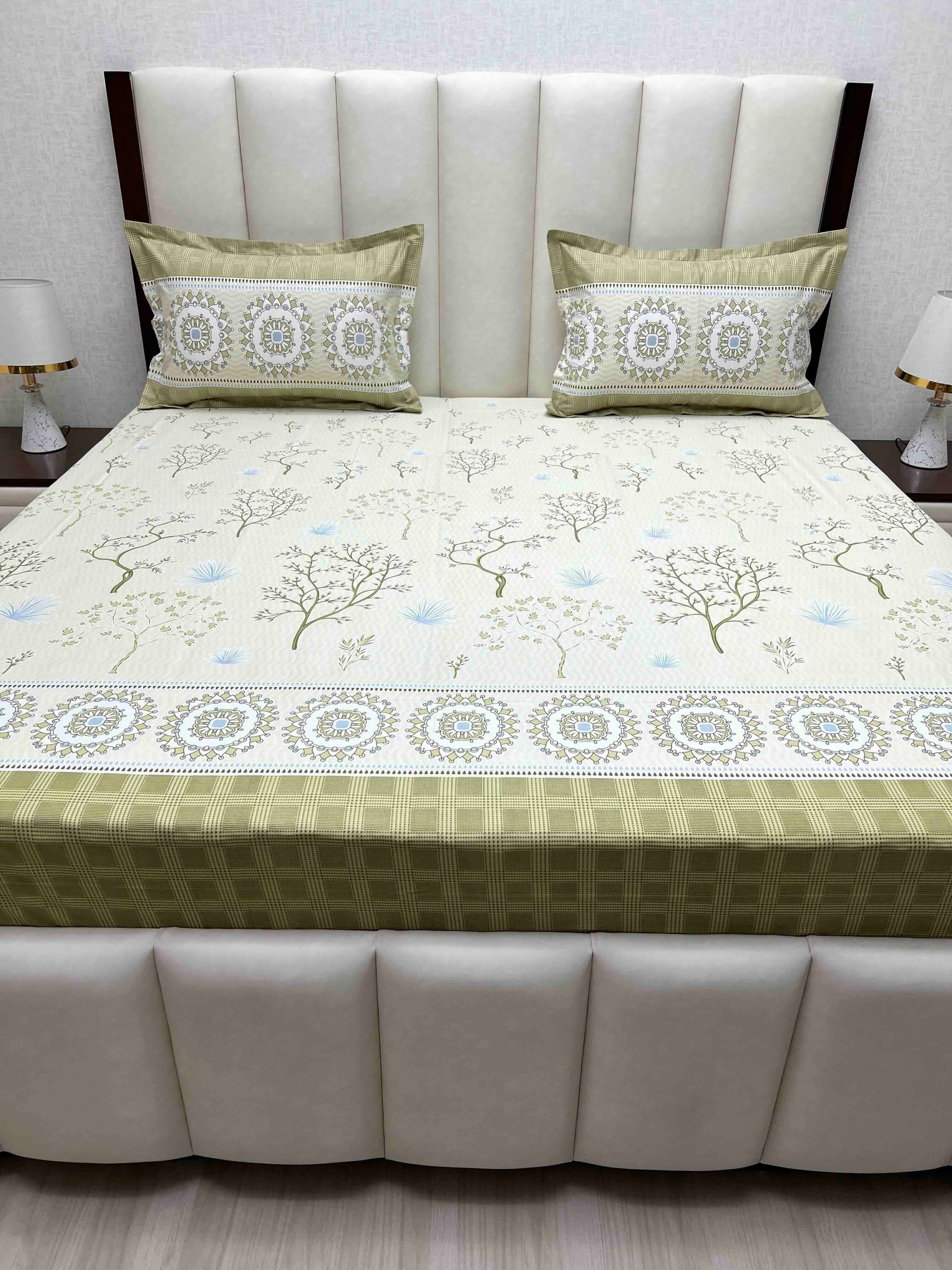 Pure Decor Pure Cotton King Size Double Bedsheet