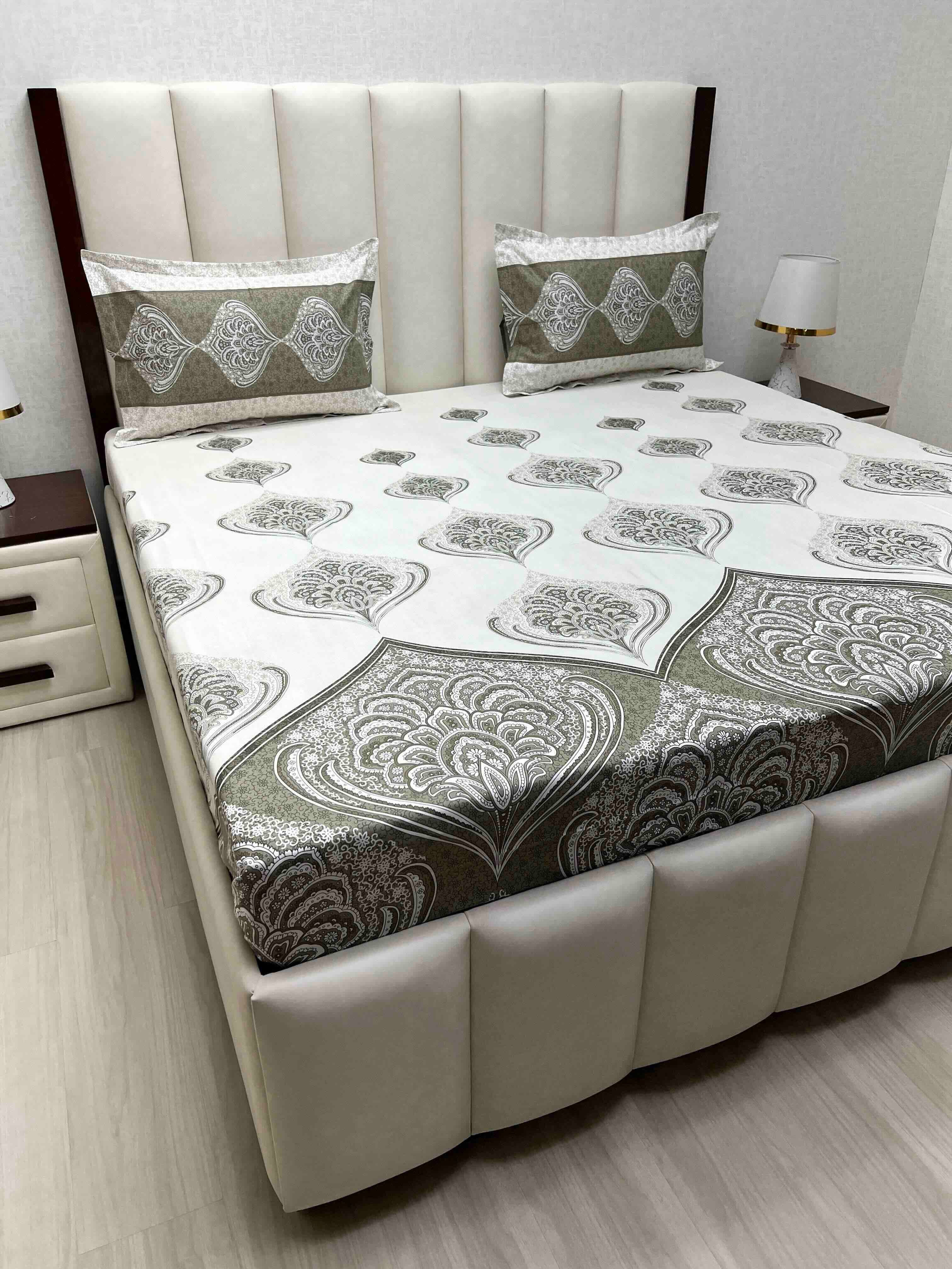 Pure Decor Pure Cotton King Size Double Bedsheet