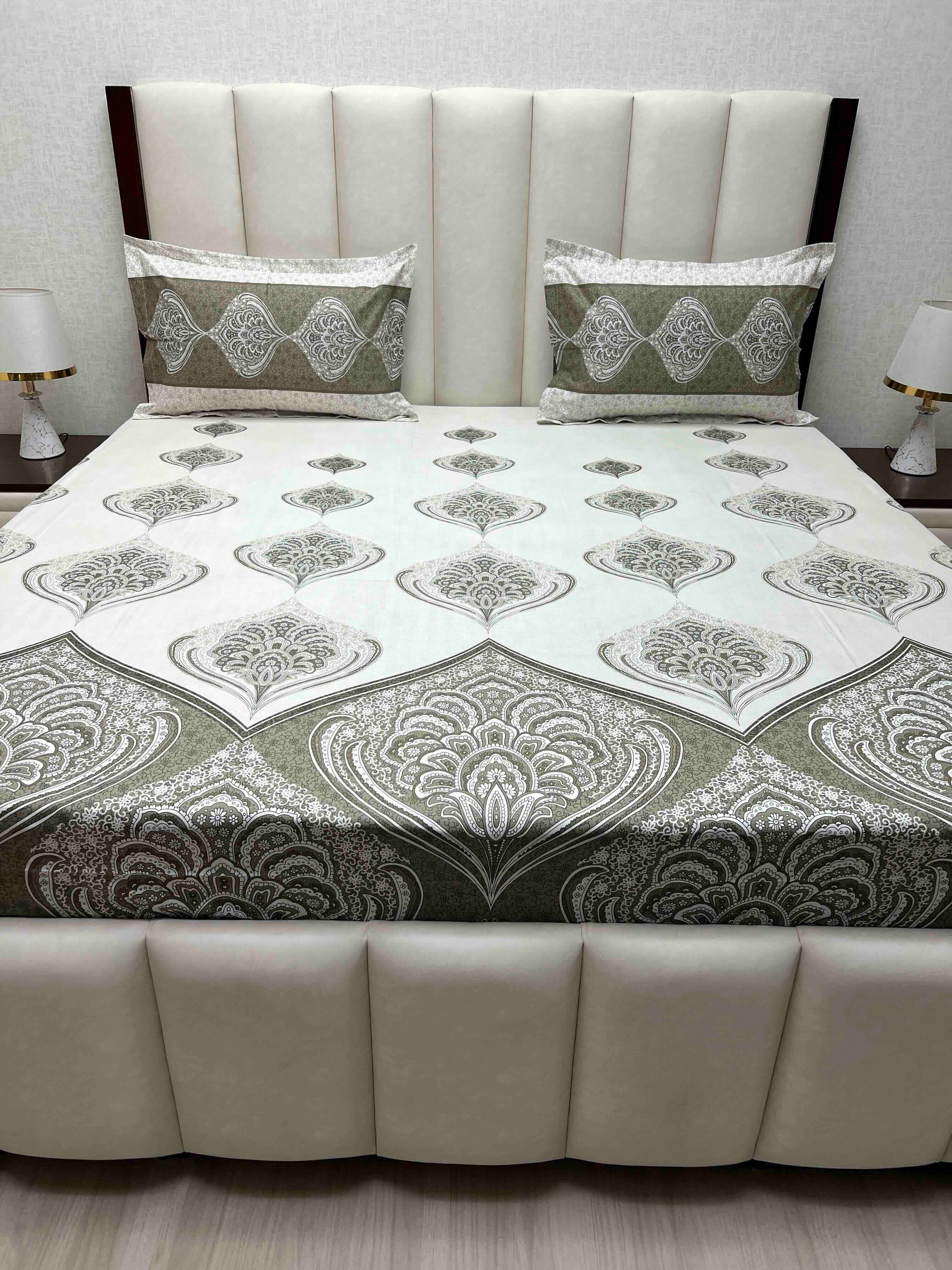 Pure Decor Pure Cotton King Size Double Bedsheet