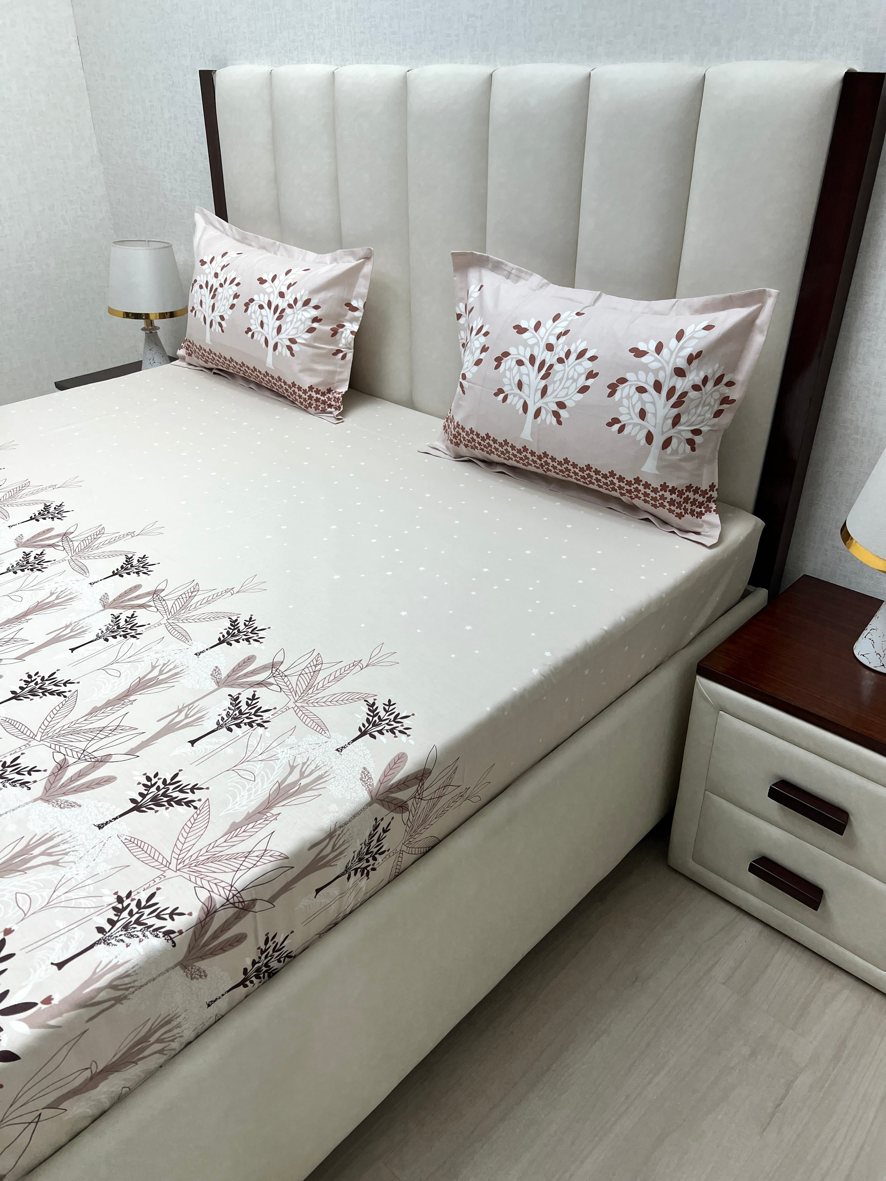 Pure Decor Pure Cotton King Size Double Bedsheet