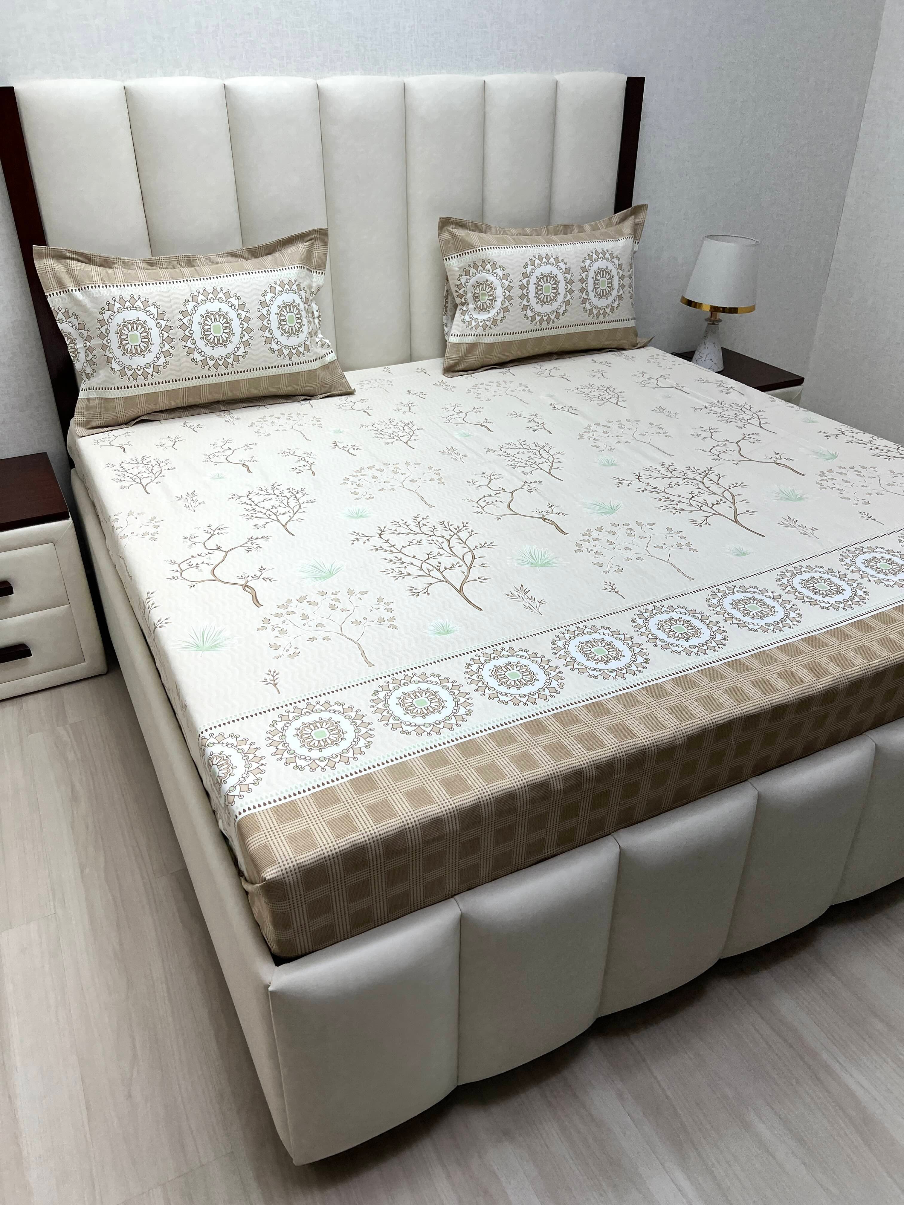 Pure Decor Pure Cotton King Size Double Bedsheet