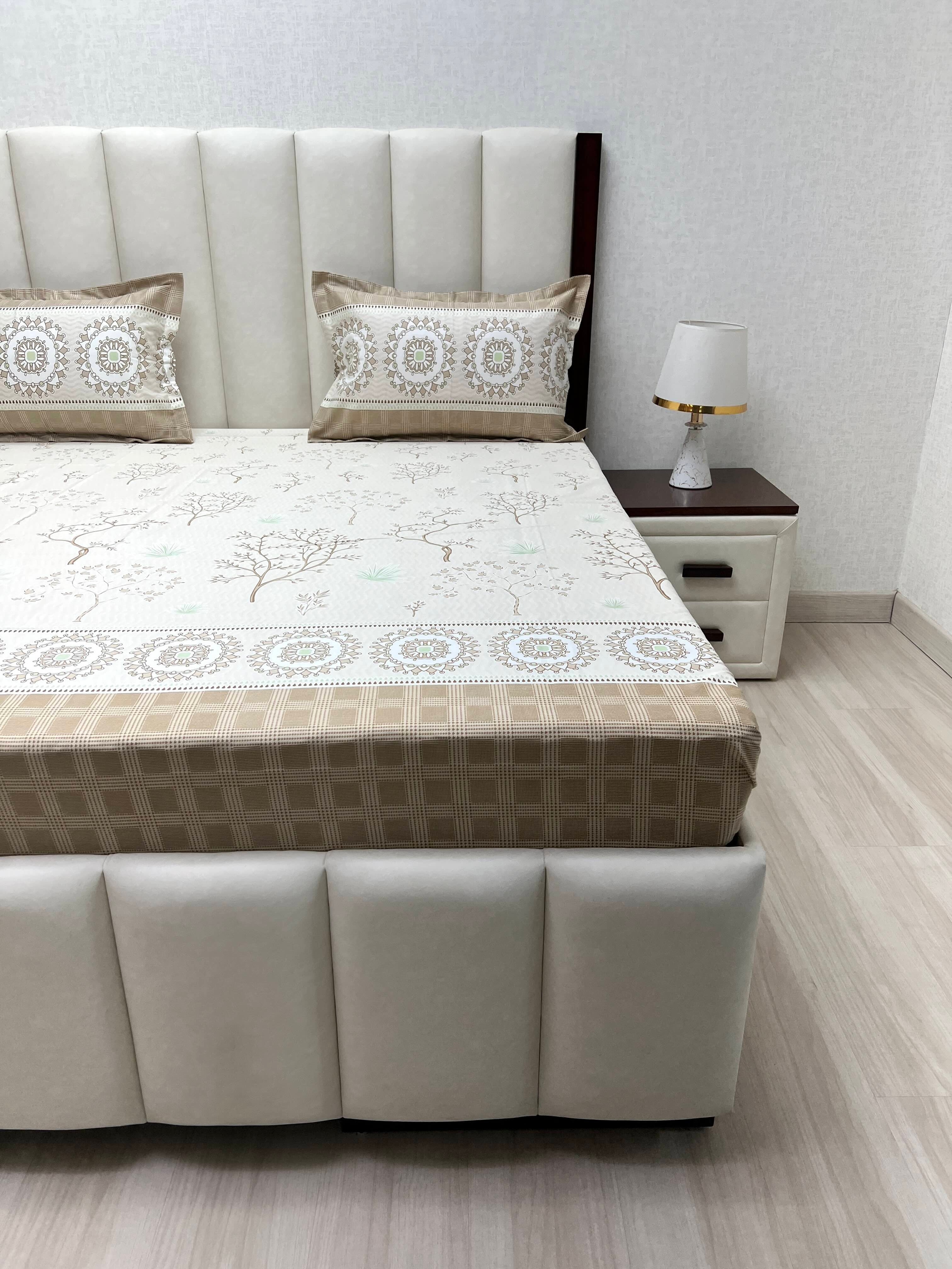 Pure Decor Pure Cotton King Size Double Bedsheet