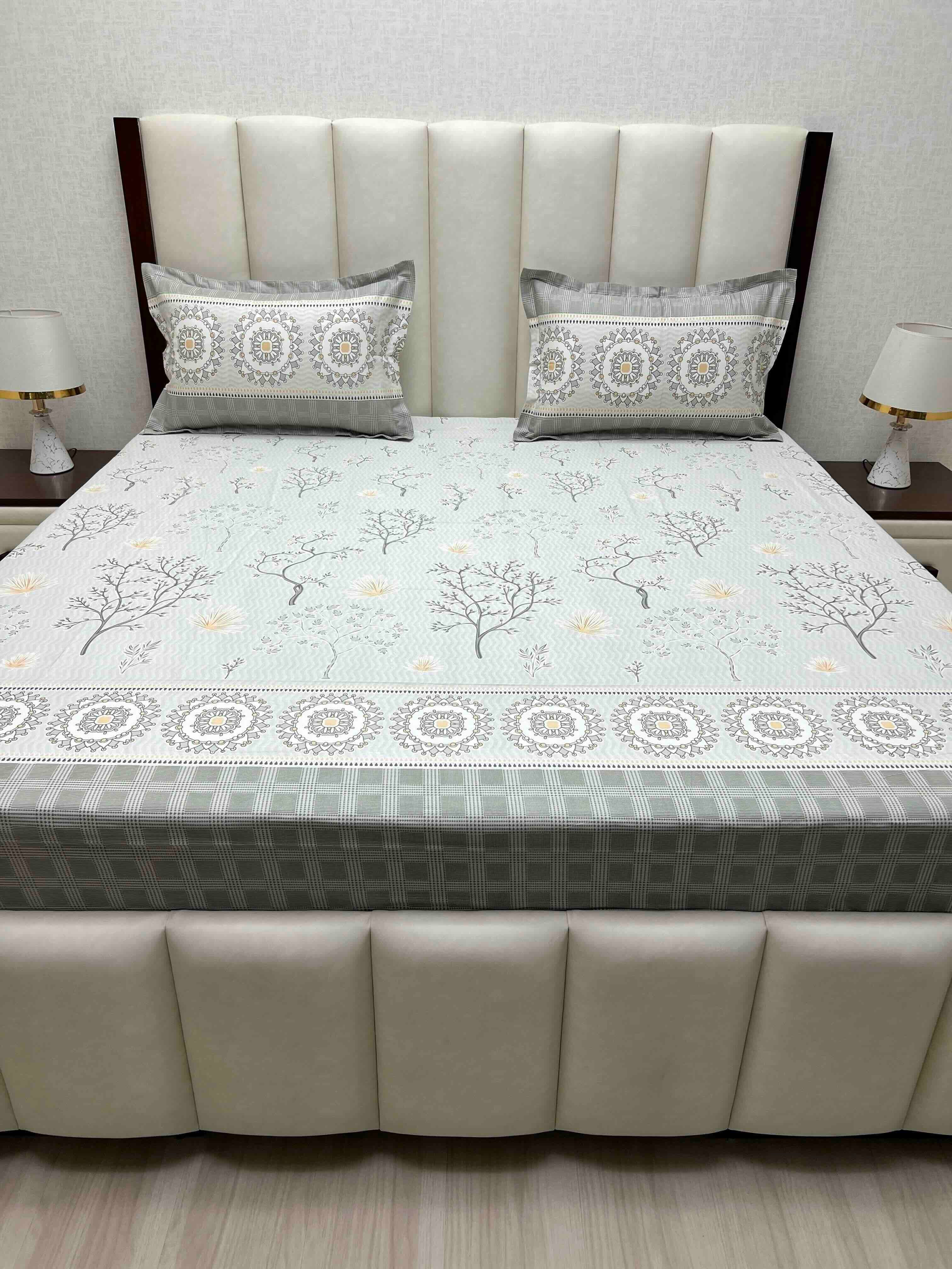Pure Decor Pure Cotton King Size Double Bedsheet