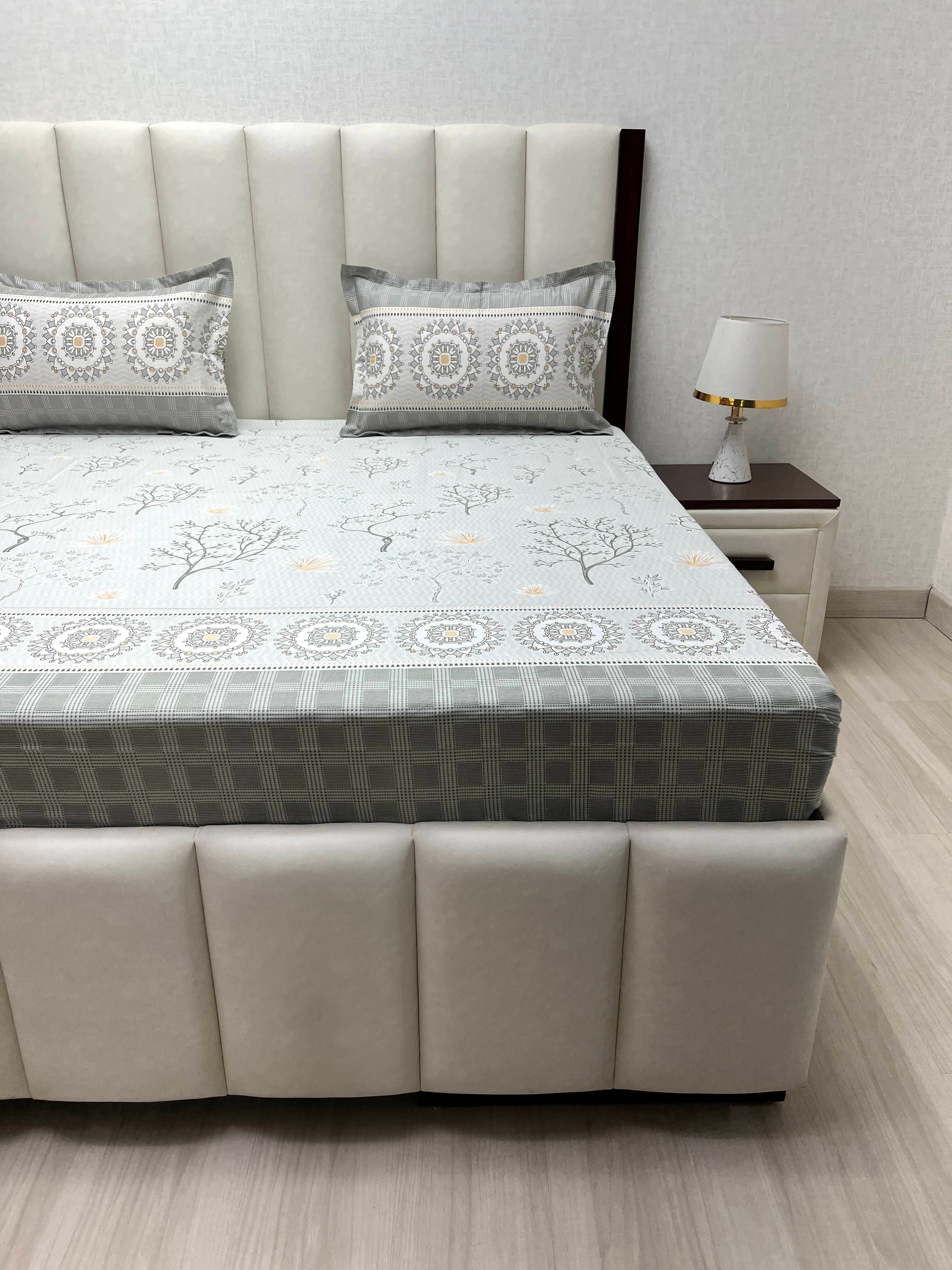 Pure Decor Pure Cotton King Size Double Bedsheet