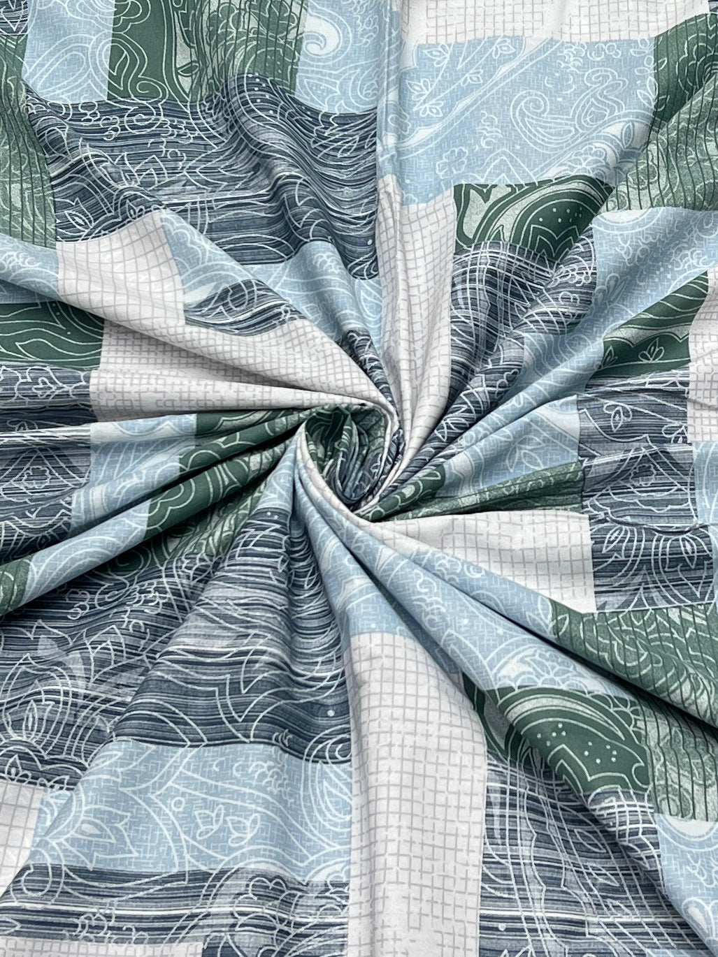 A-4636 - Pure Cotton 210 TC Super King Size Duvet Cover / Razaai Cover / Quilt Cover / Dohar Cover (243X267) for Double Bed Size with Heavy Zipper