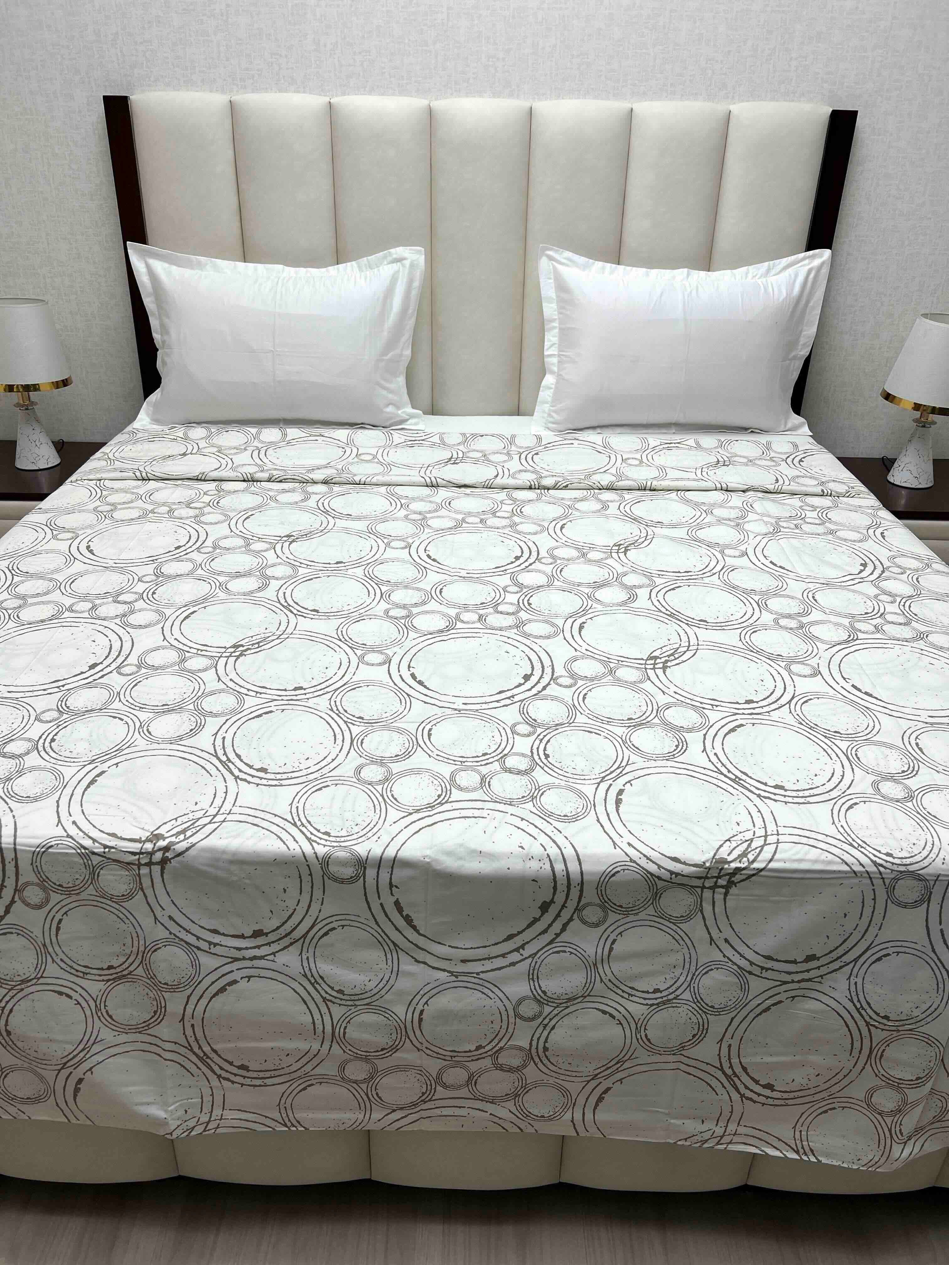 Pure Decor Pure Cotton Super King Size Duvet Cover with Zipper
