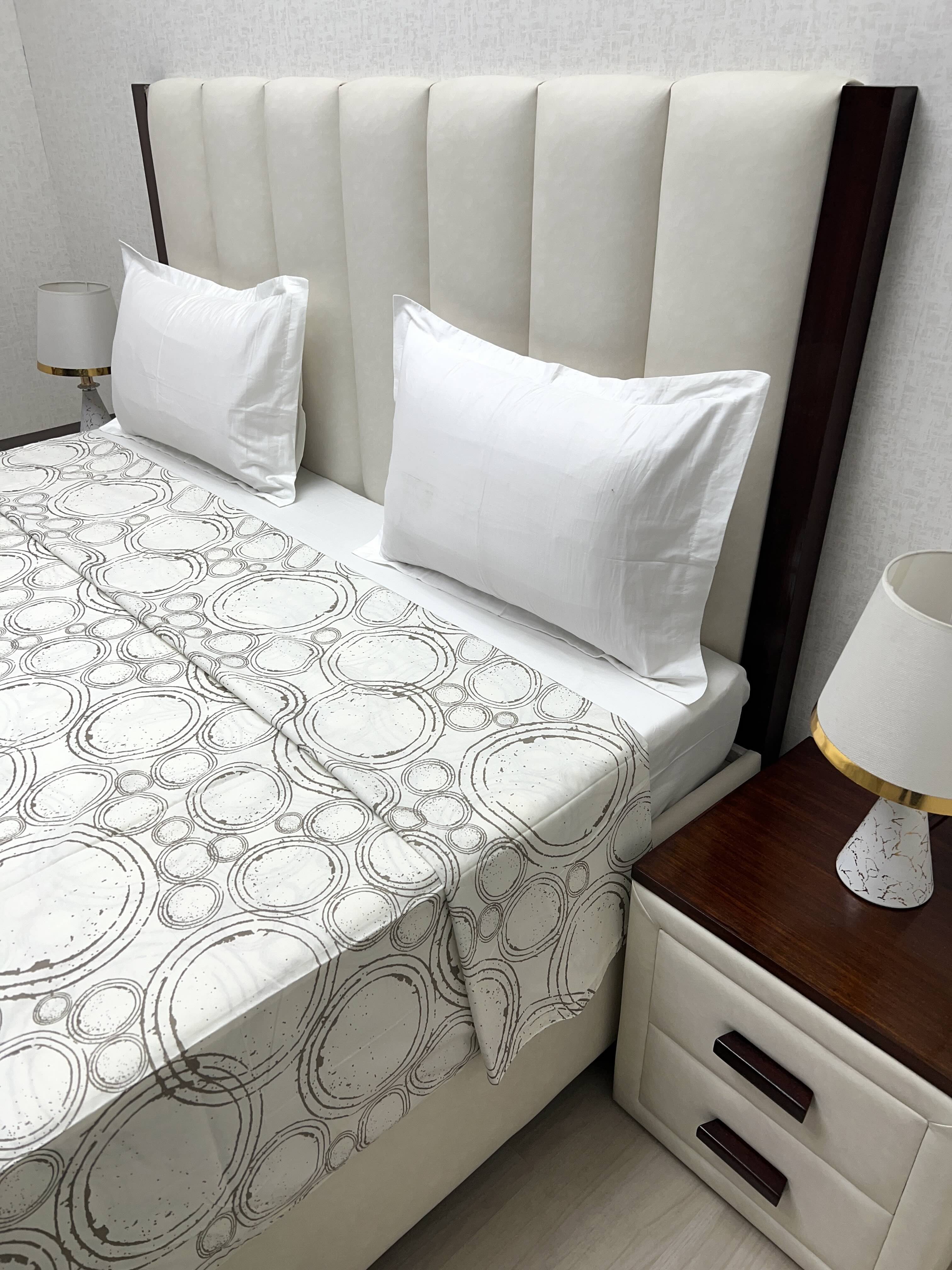 Pure Decor Pure Cotton Super King Size Duvet Cover with Zipper