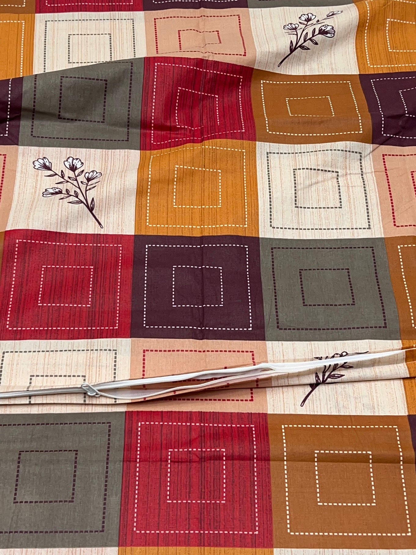 Pure Decor Pure Cotton King Size Duvet Cover with Zipper