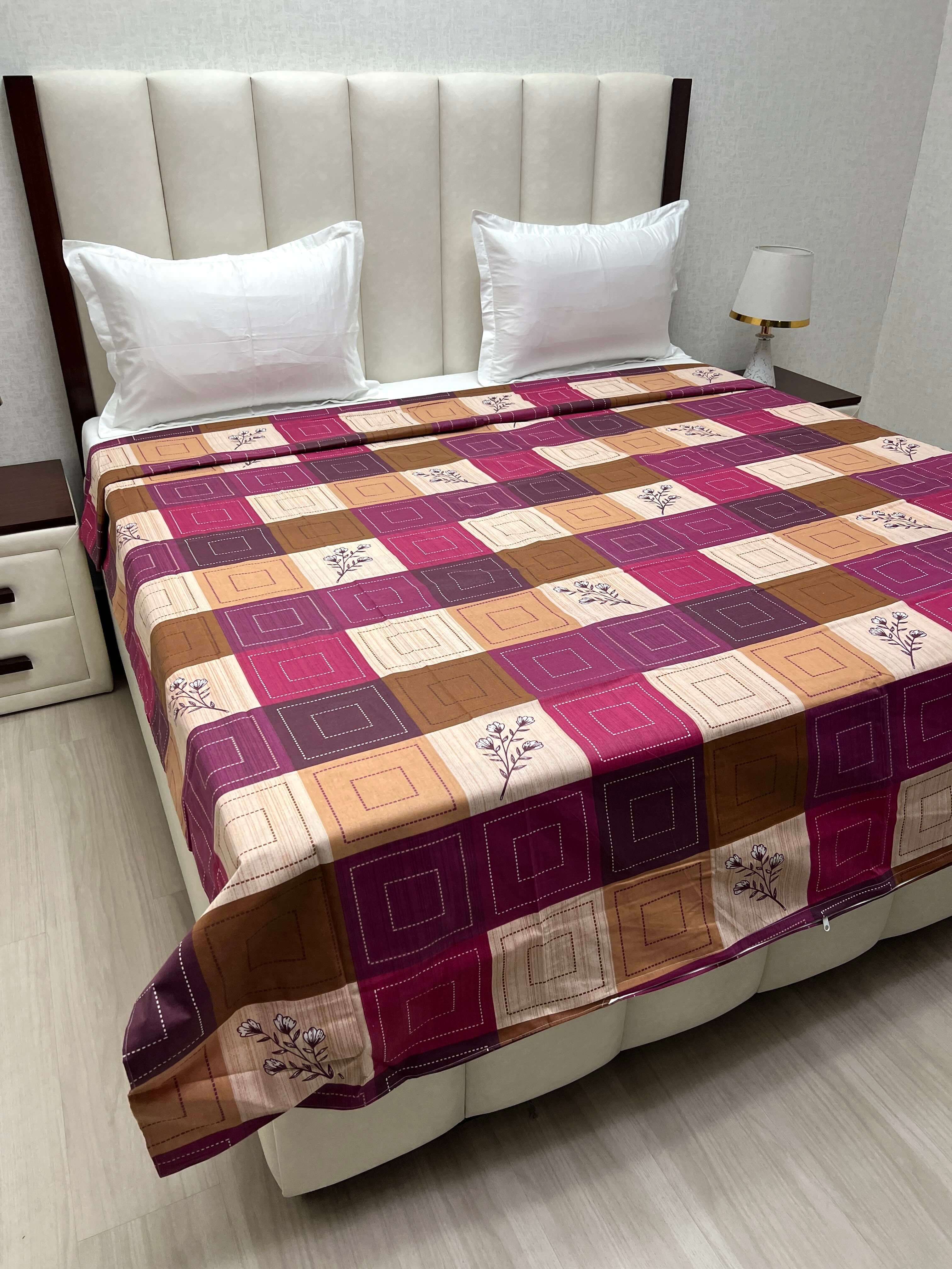 Pure Decor Pure Cotton King Size Duvet Cover with Zipper