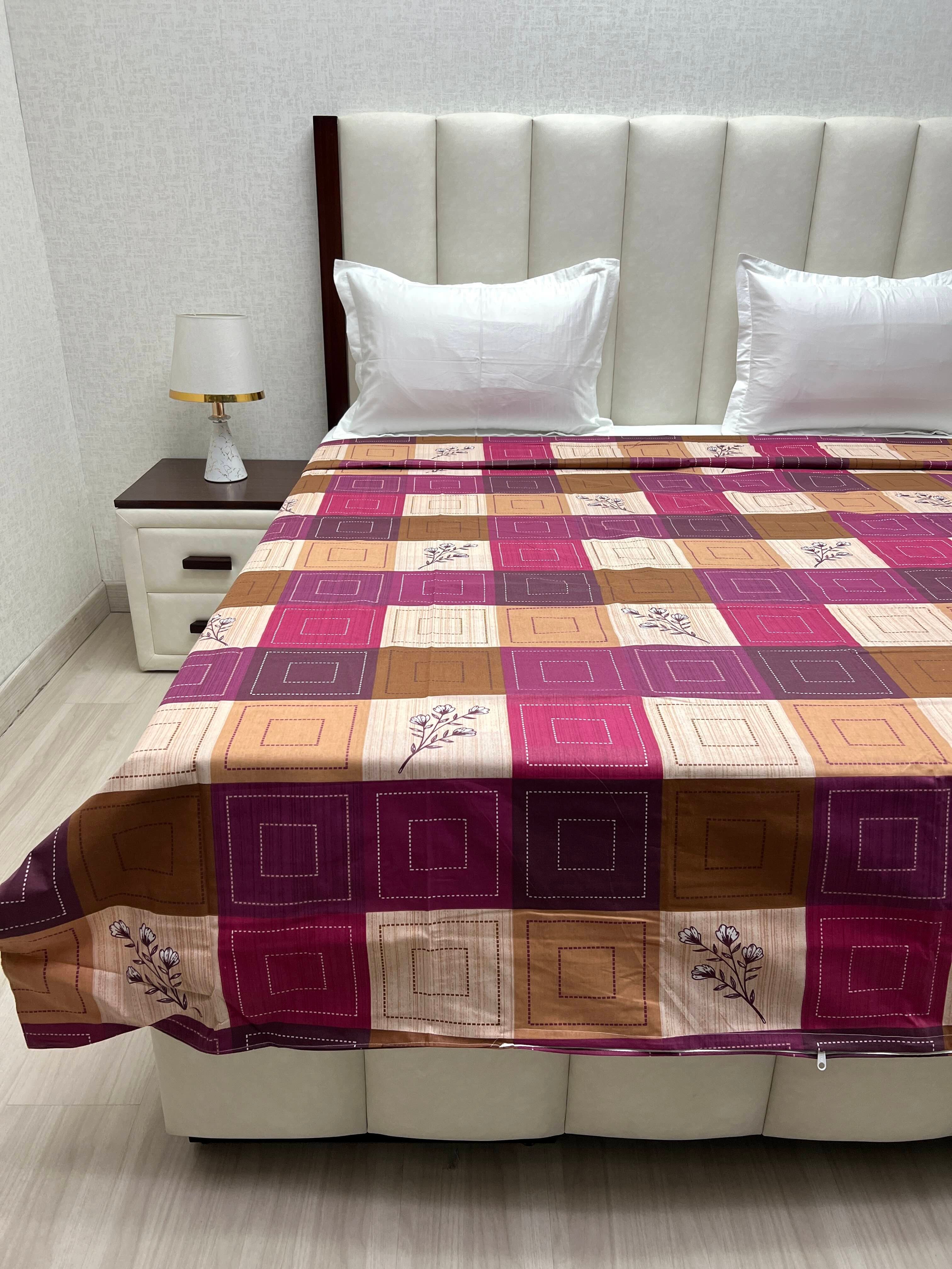 Pure Decor Pure Cotton King Size Duvet Cover with Zipper