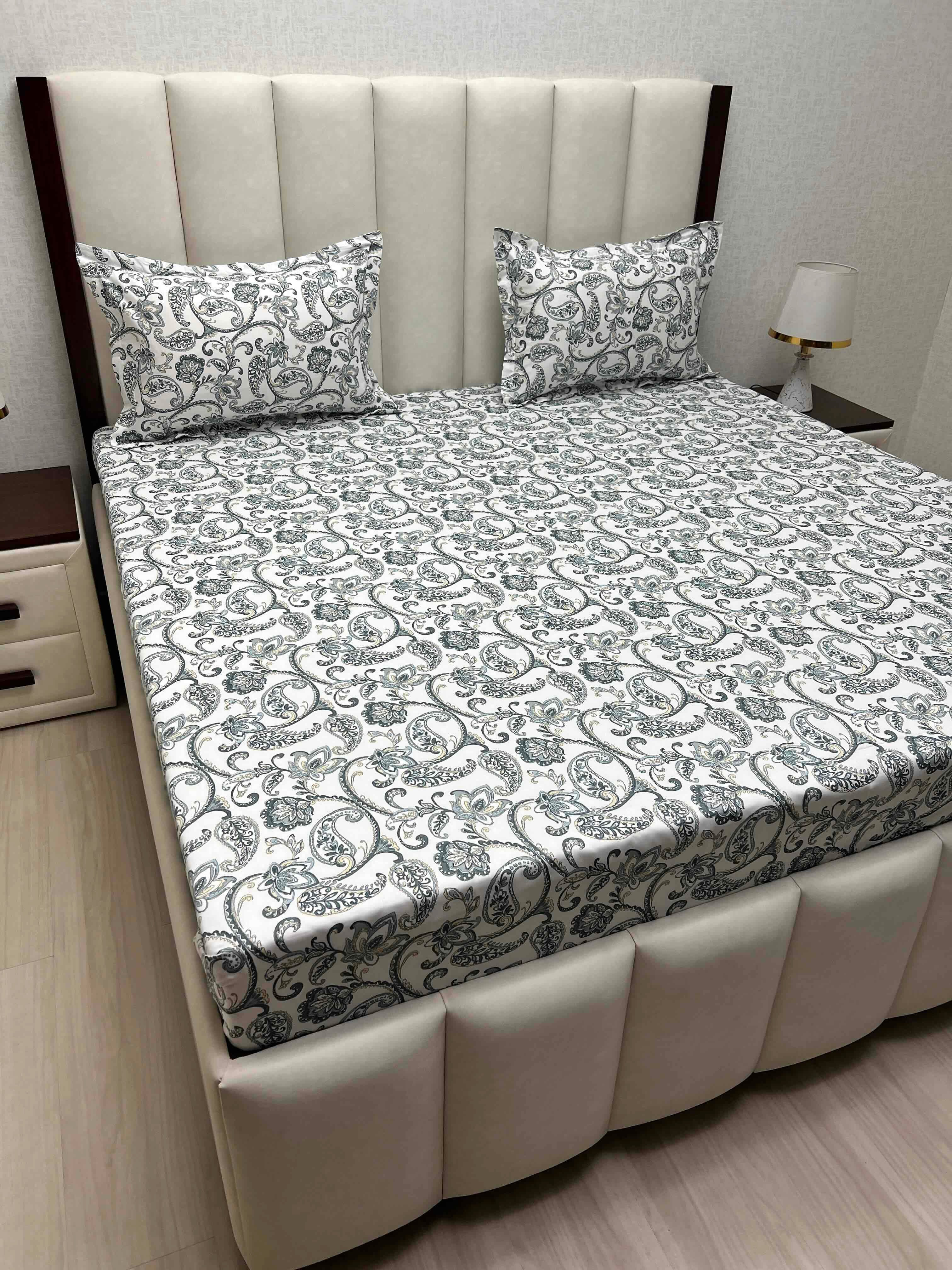 Pure Decor Pure Cotton Queen Size Double Bedsheet