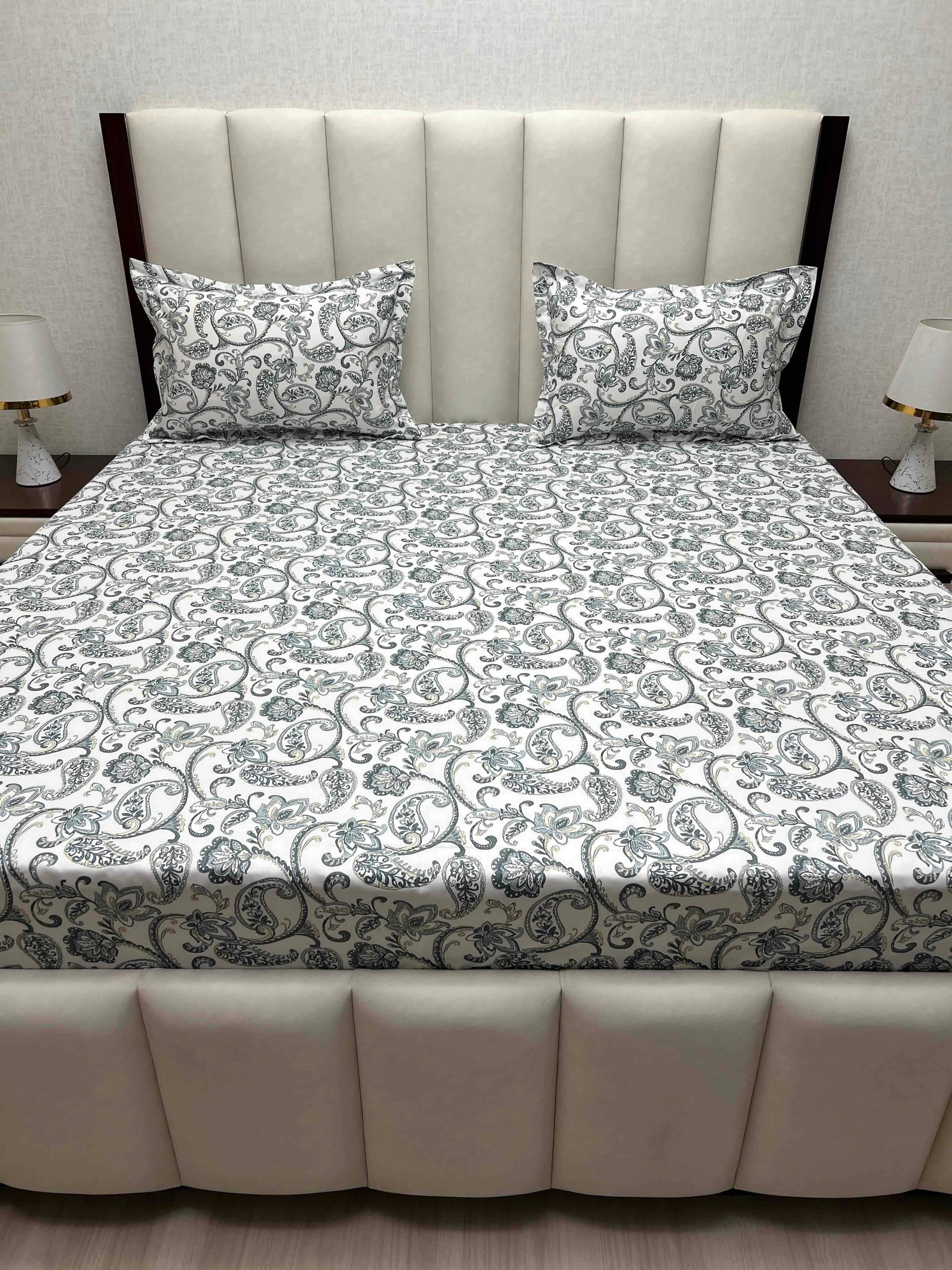 Pure Decor Pure Cotton Queen Size Double Bedsheet