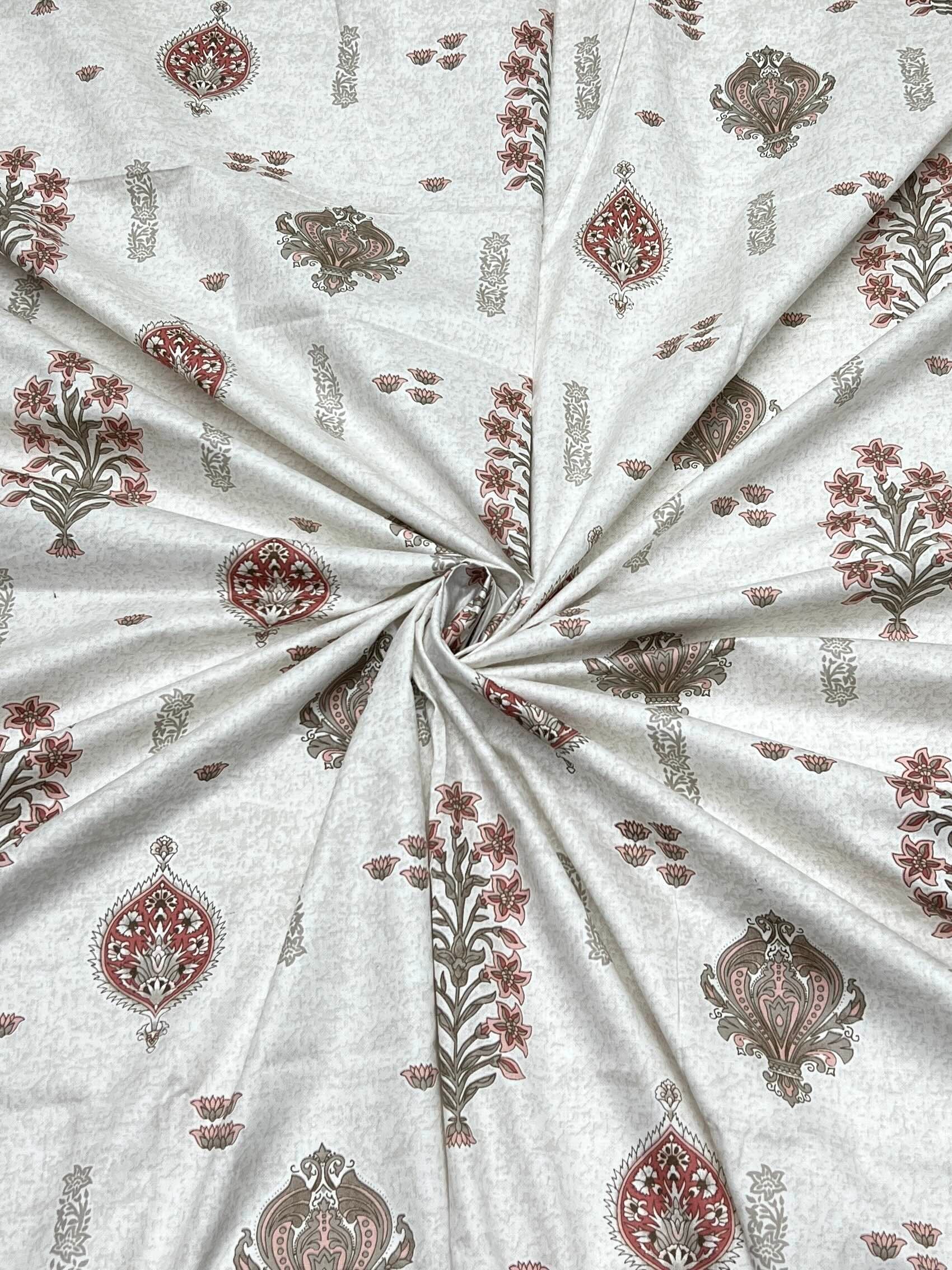 Pure Decor Pure Cotton Queen Size Double Bedsheet