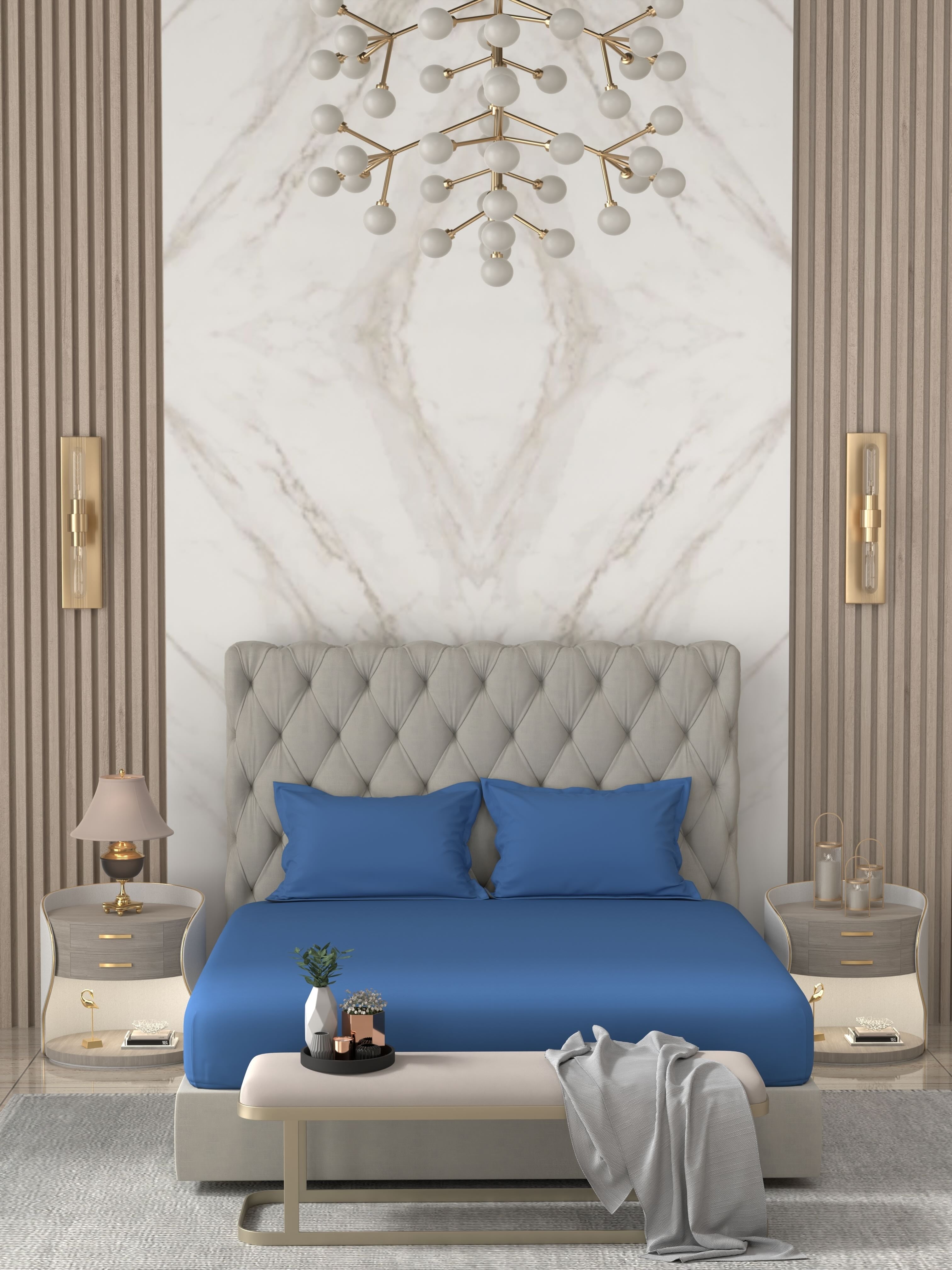 Pure Decor Pure Cotton King Size Double Bedsheet