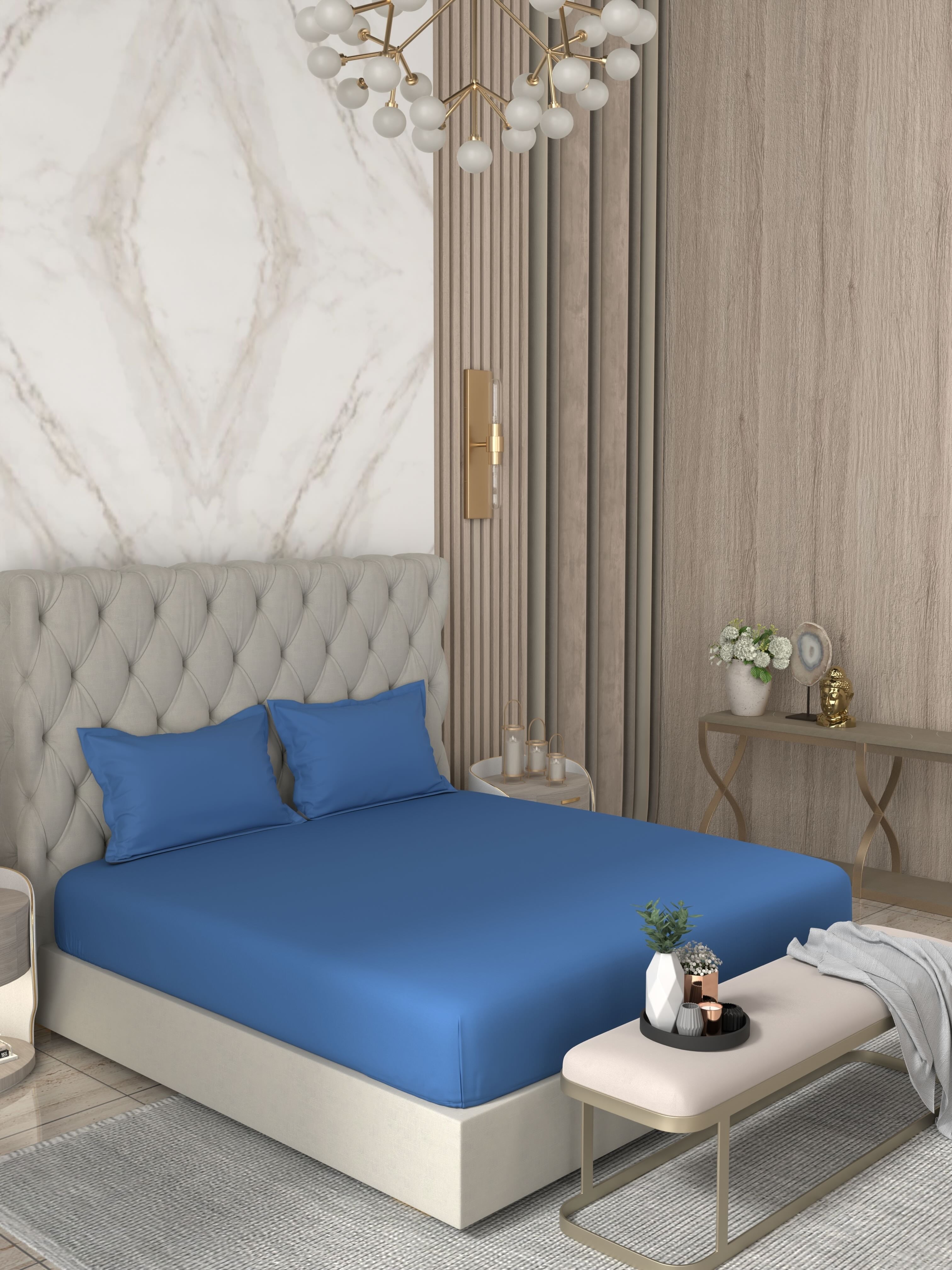 Pure Decor Pure Cotton King Size Double Bedsheet