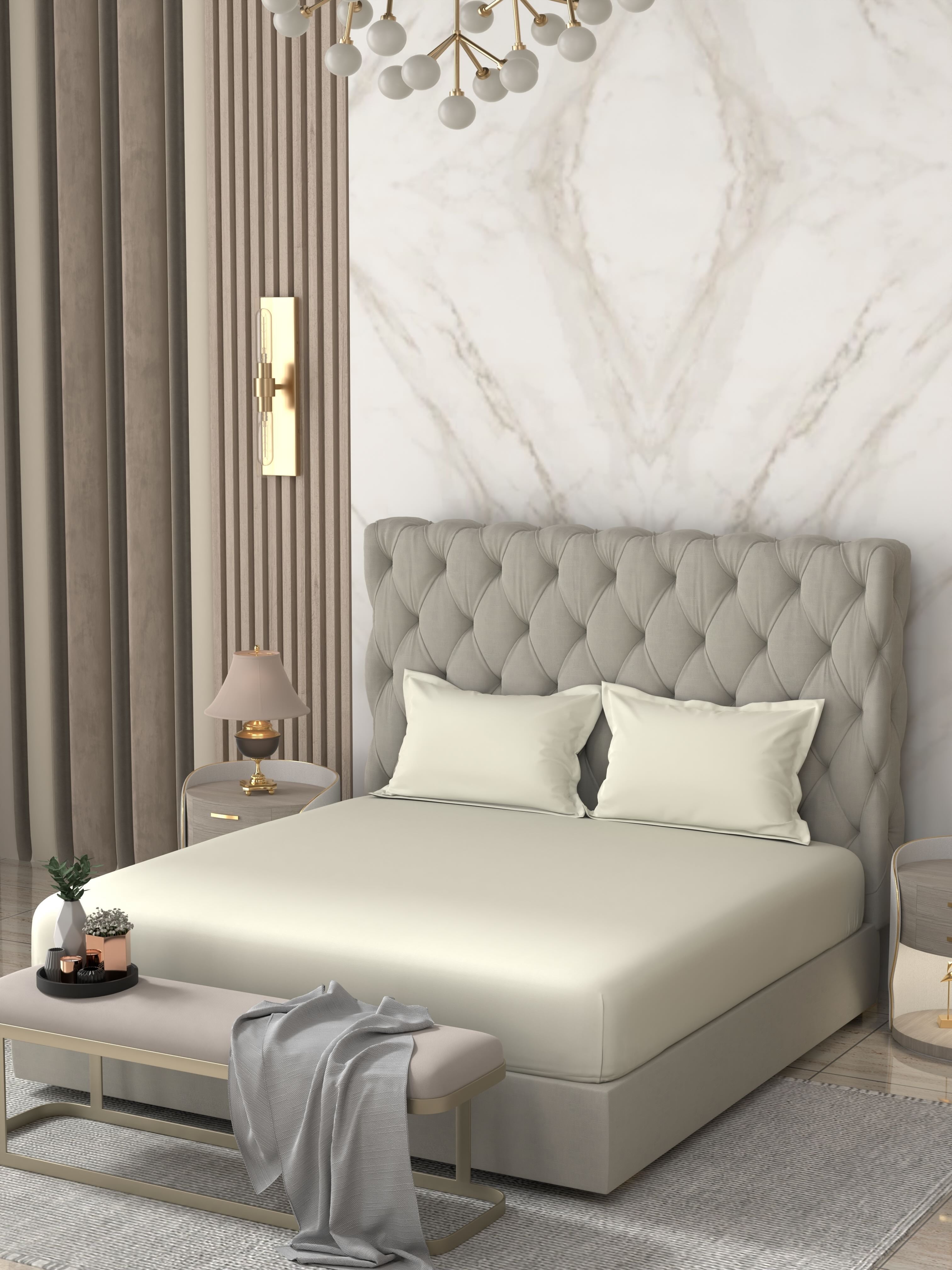 Pure Decor Pure Cotton King Size Double Bedsheet