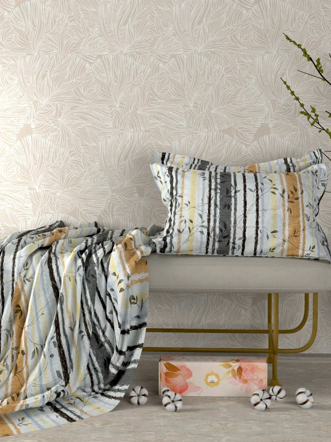 Pure Decor Pure Cotton King Size Double Bedsheet
