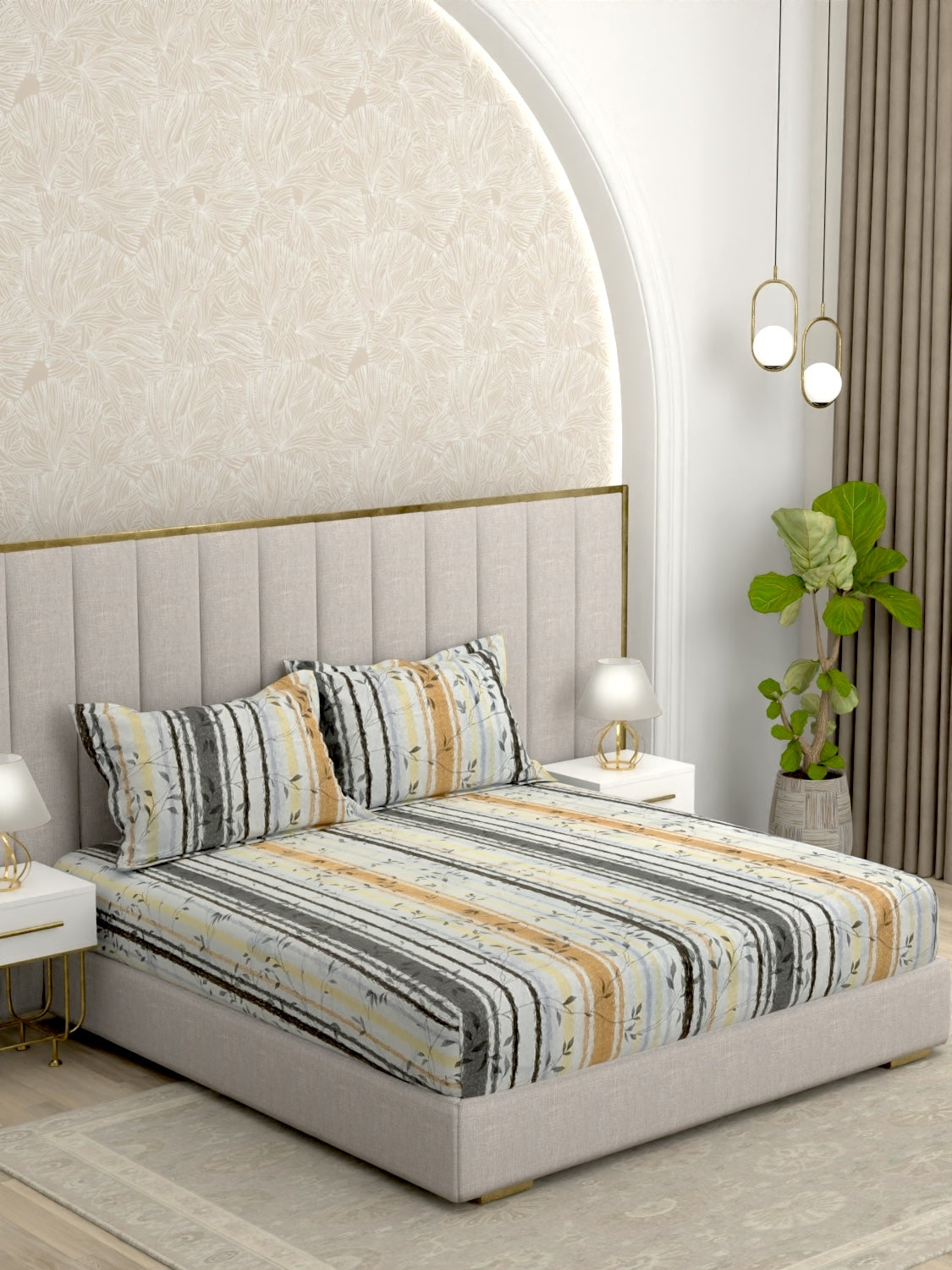 Pure Decor Pure Cotton King Size Double Bedsheet