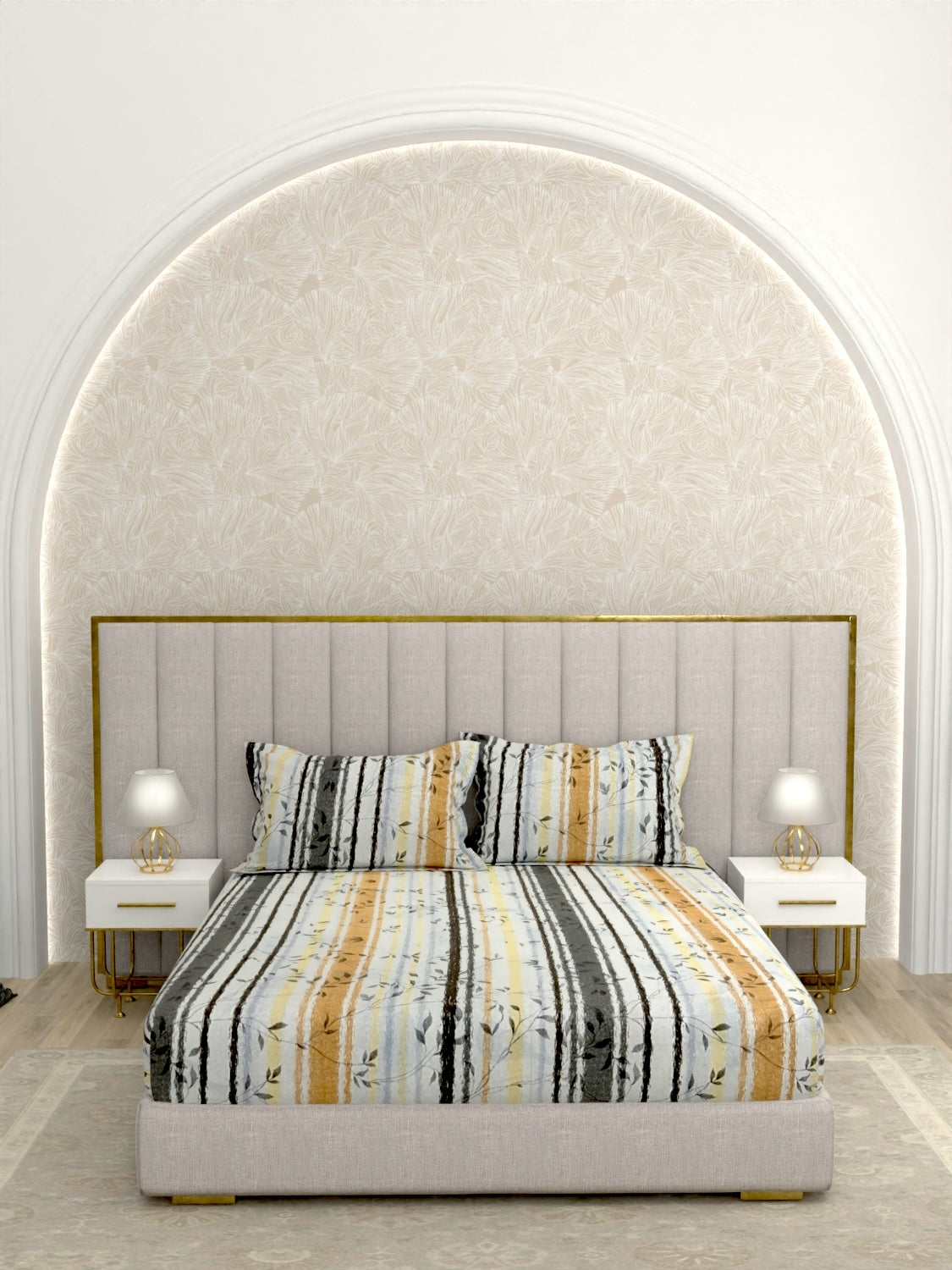 Pure Decor Pure Cotton King Size Double Bedsheet