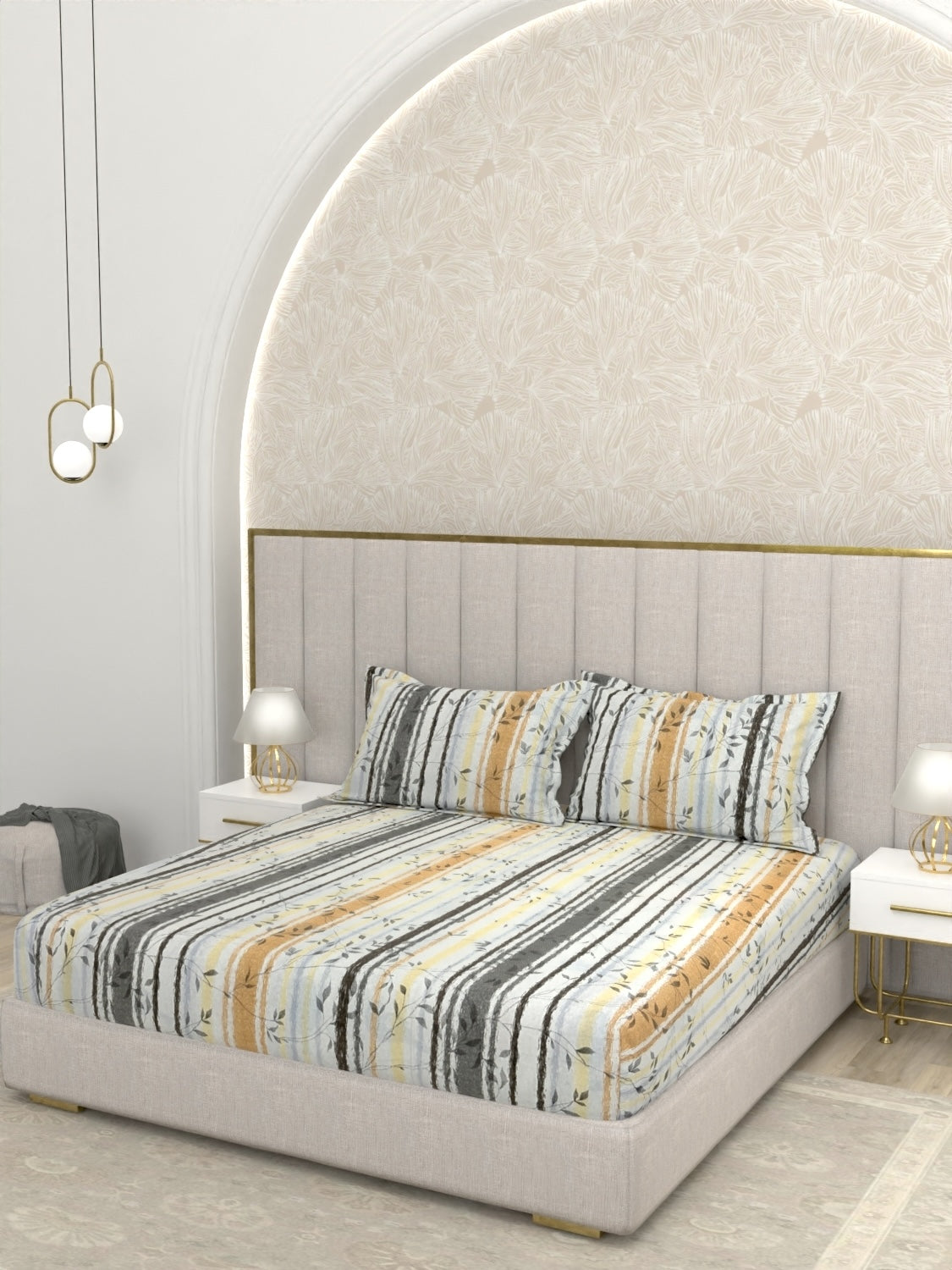 Pure Decor Pure Cotton King Size Double Bedsheet