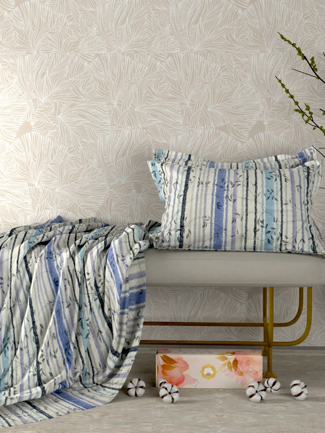 Pure Decor Pure Cotton King Size Double Bedsheet