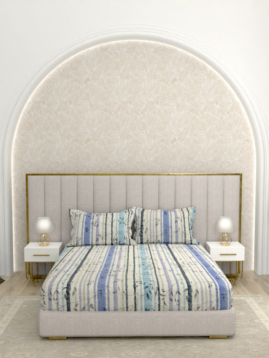 Pure Decor Pure Cotton King Size Double Bedsheet