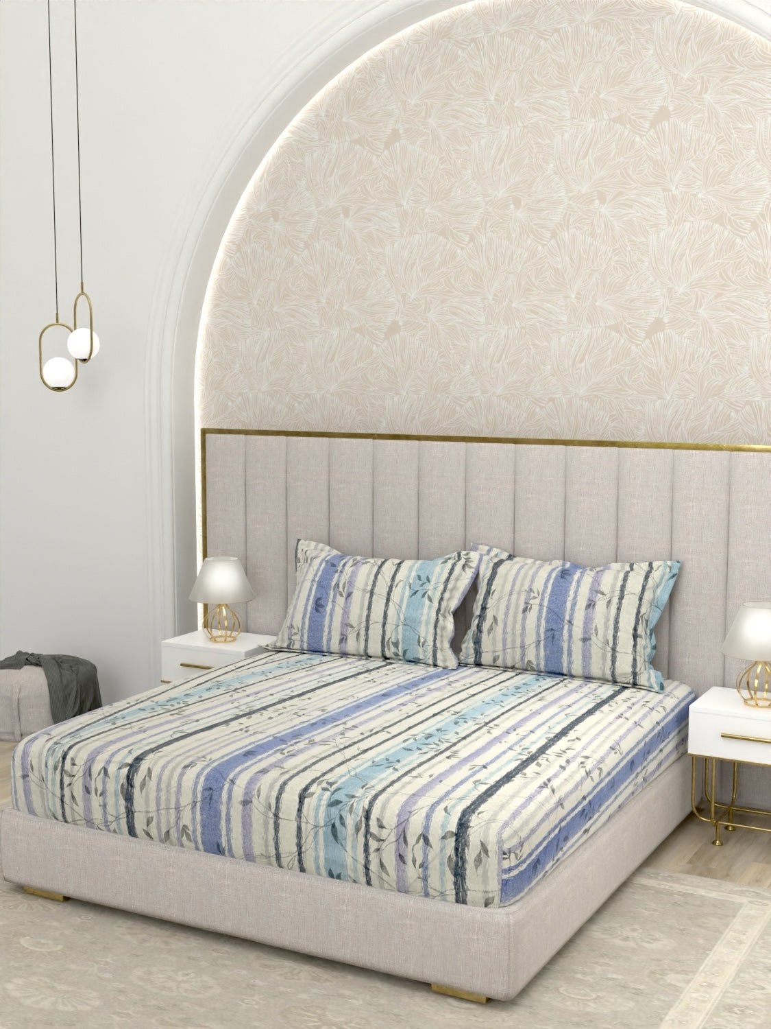 Pure Decor Pure Cotton King Size Double Bedsheet