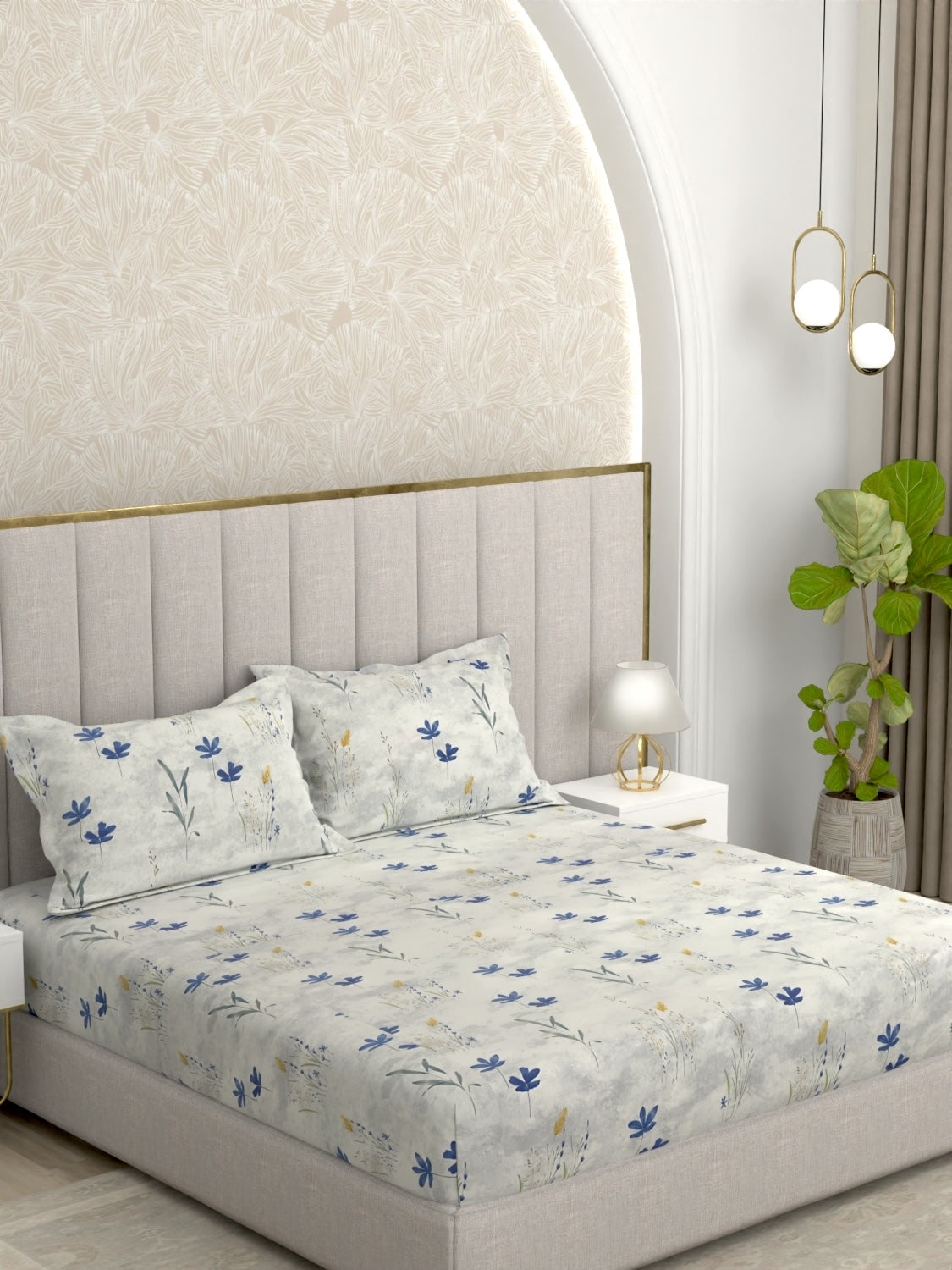 Pure Decor Pure Cotton King Size Double Bedsheet