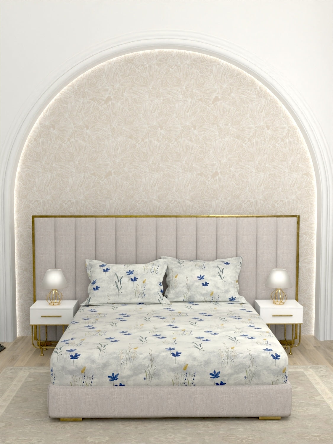 Pure Decor Pure Cotton King Size Double Bedsheet