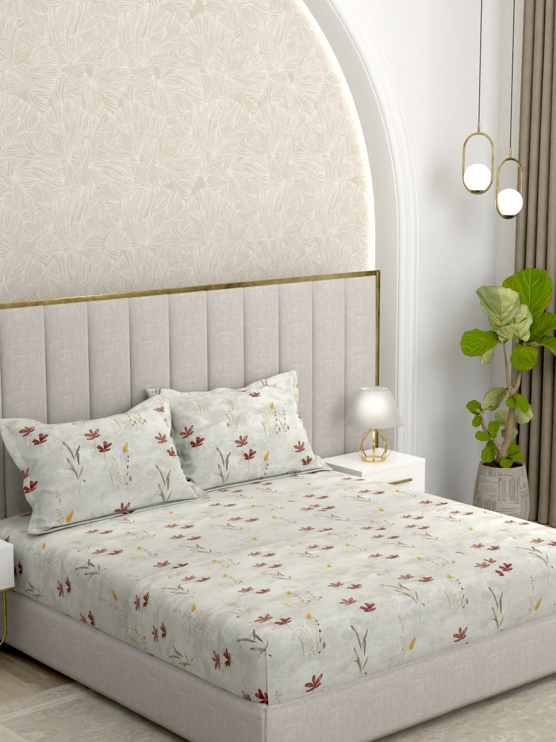 Pure Decor Pure Cotton King Size Double Bedsheet