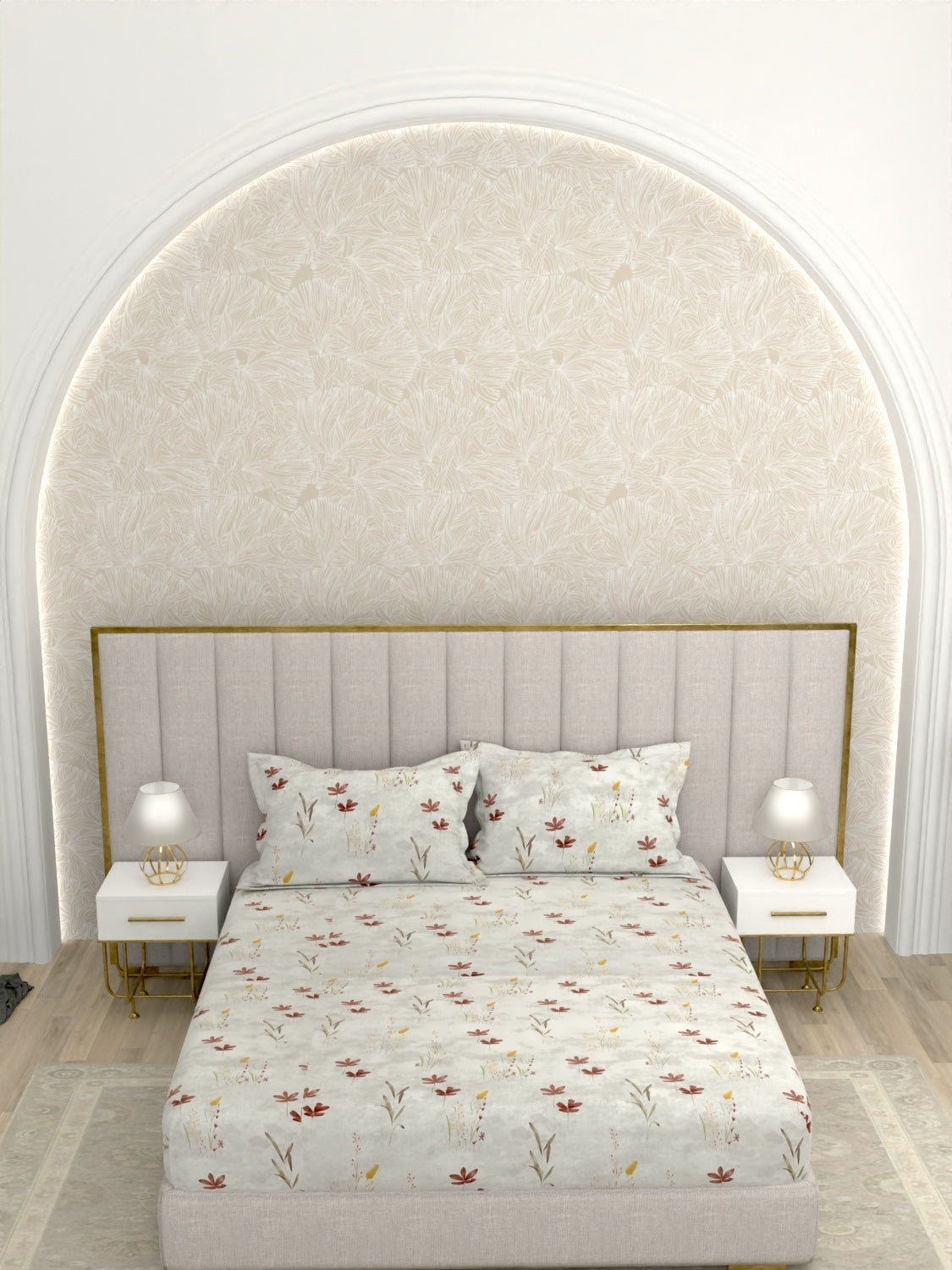 Pure Decor Pure Cotton King Size Double Bedsheet