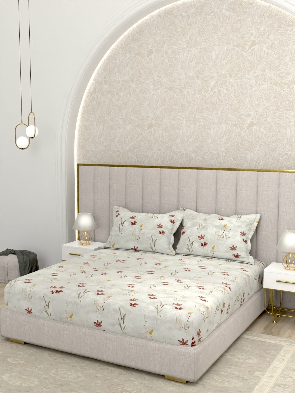 Pure Decor Pure Cotton King Size Double Bedsheet