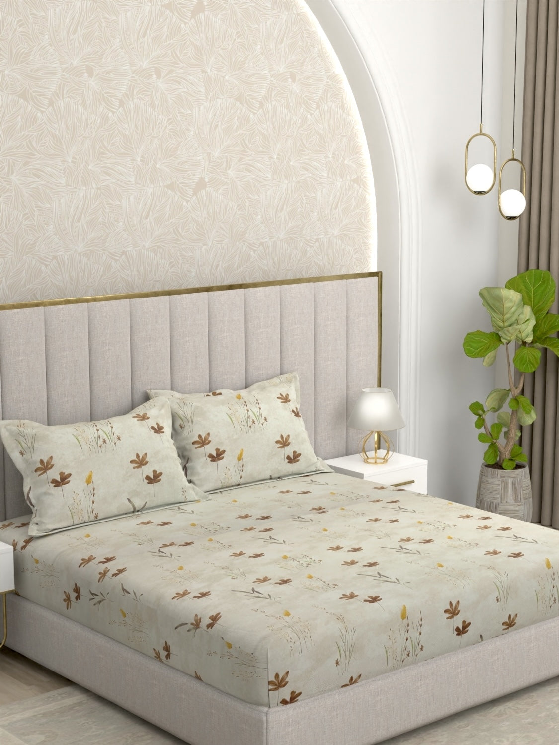 Pure Decor Pure Cotton King Size Double Bedsheet
