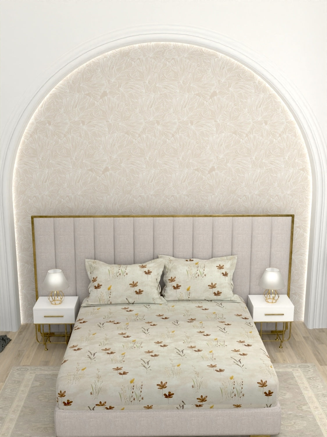 Pure Decor Pure Cotton King Size Double Bedsheet