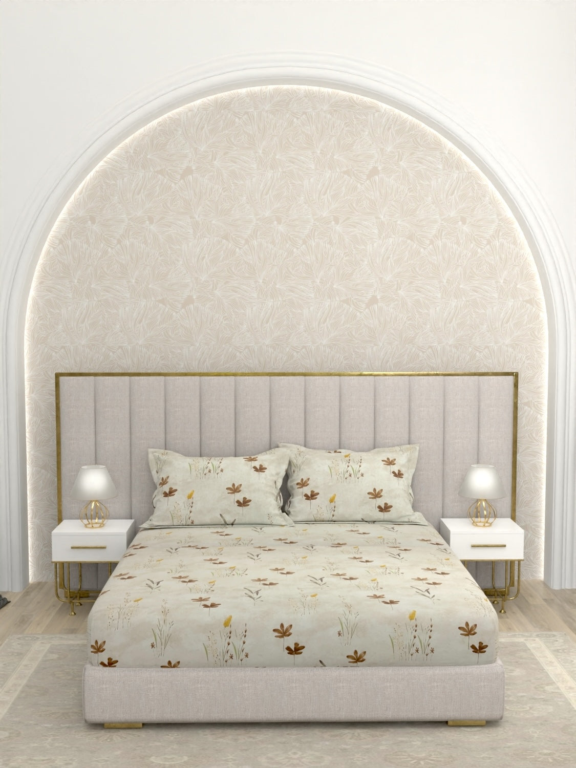 Pure Decor Pure Cotton King Size Double Bedsheet