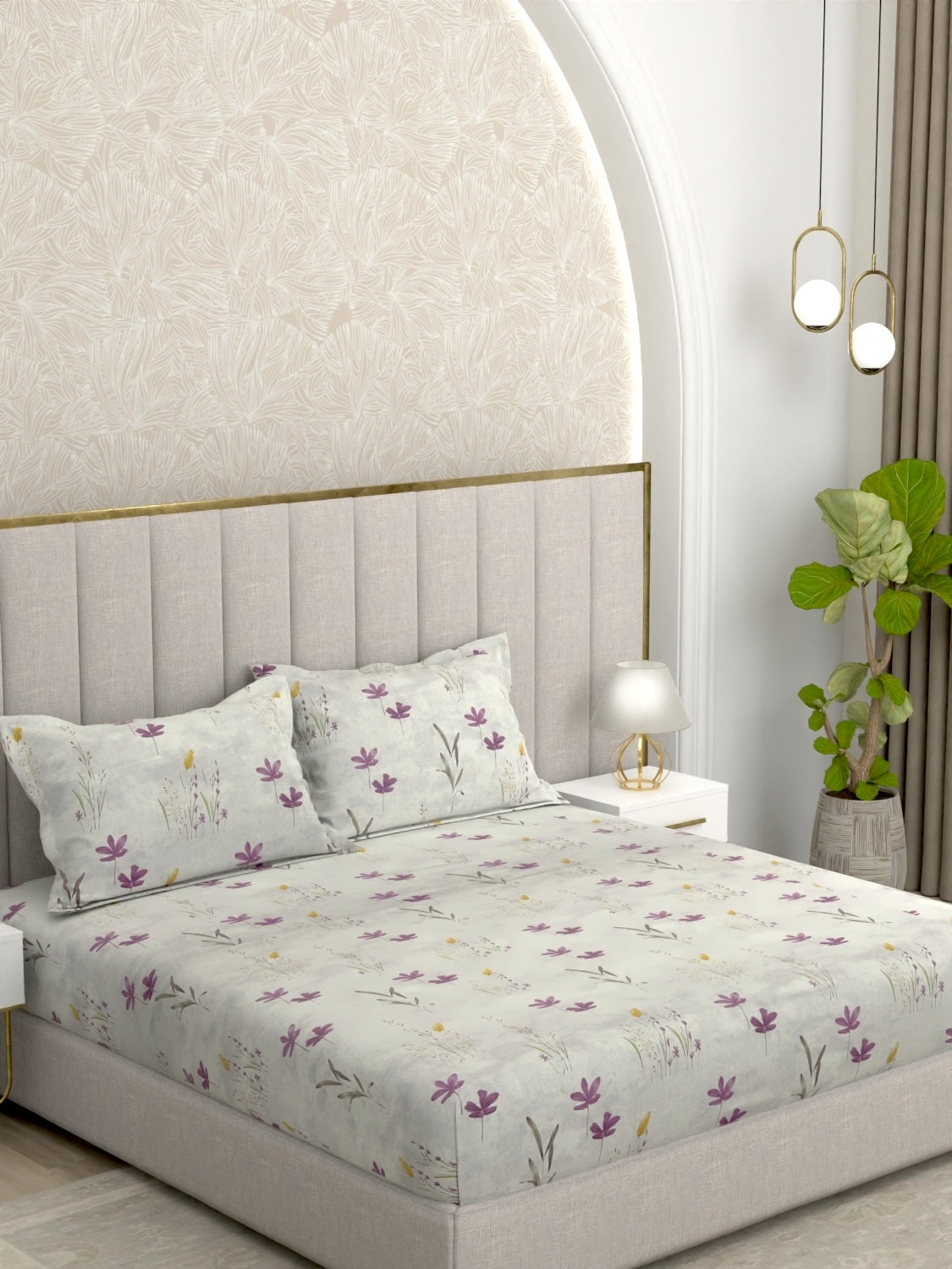 Pure Decor Pure Cotton King Size Double Bedsheet