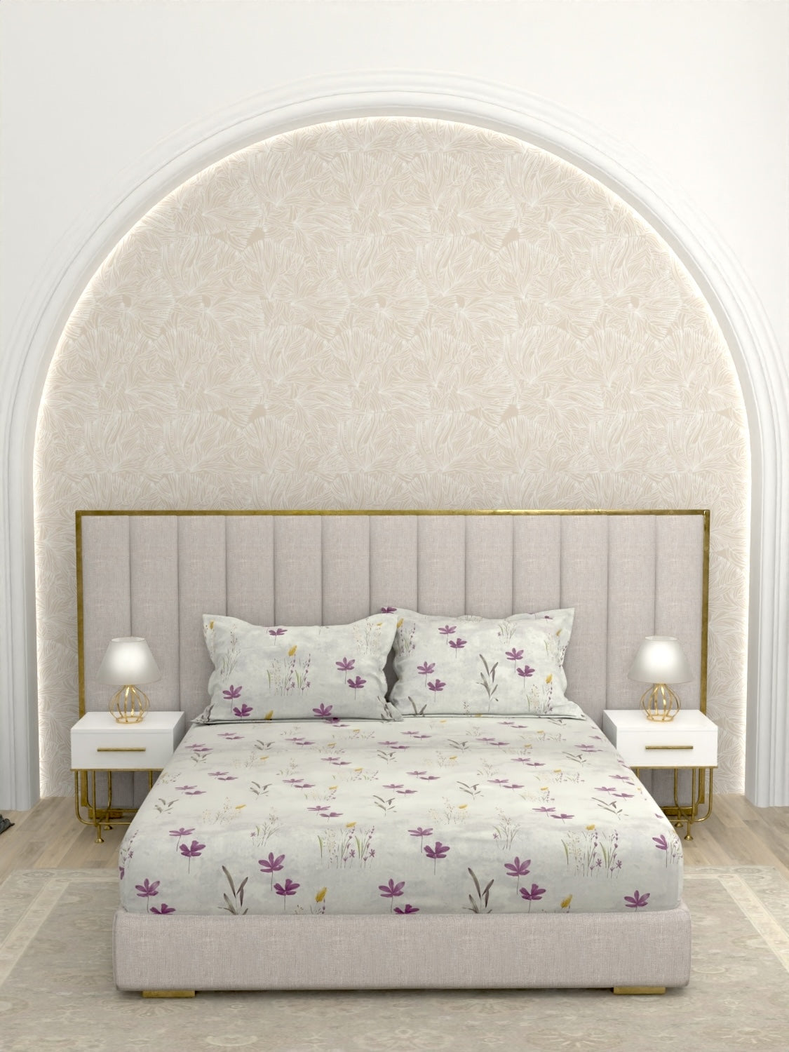 Pure Decor Pure Cotton King Size Double Bedsheet