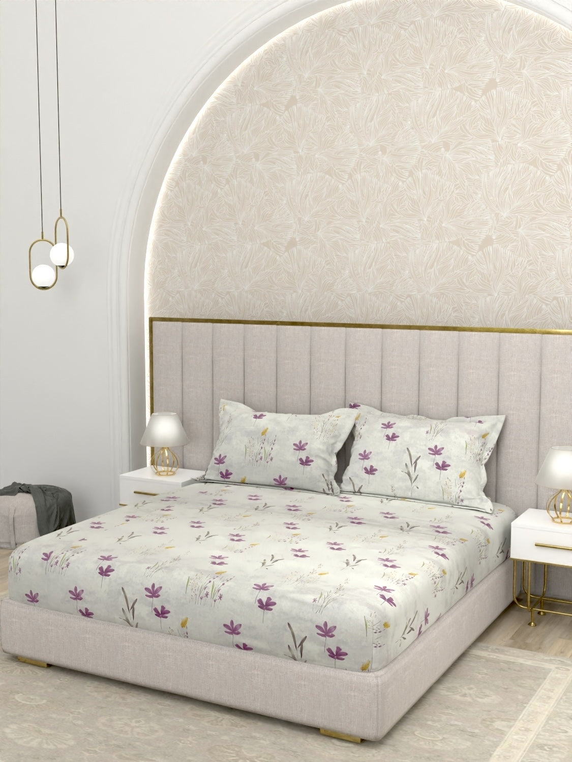 Pure Decor Pure Cotton King Size Double Bedsheet