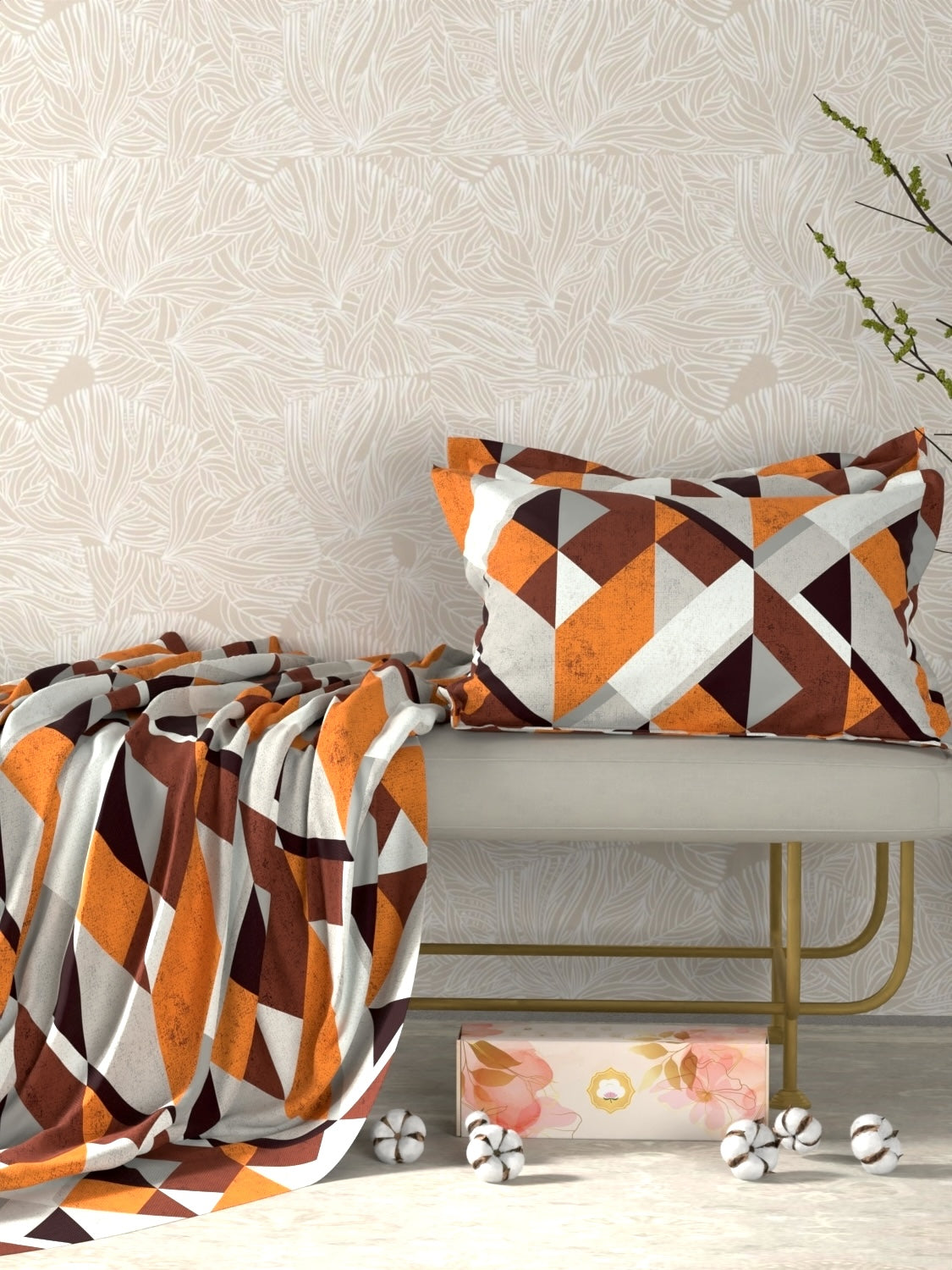 Pure Decor Pure Cotton King Size Double Bedsheet