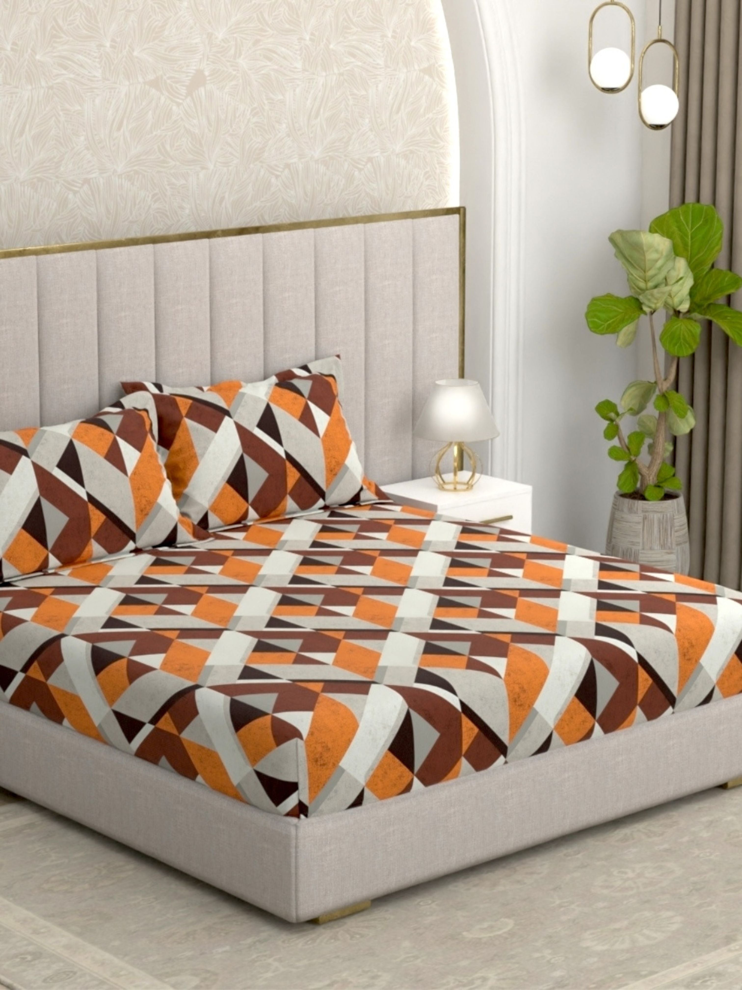 Pure Decor Pure Cotton King Size Double Bedsheet