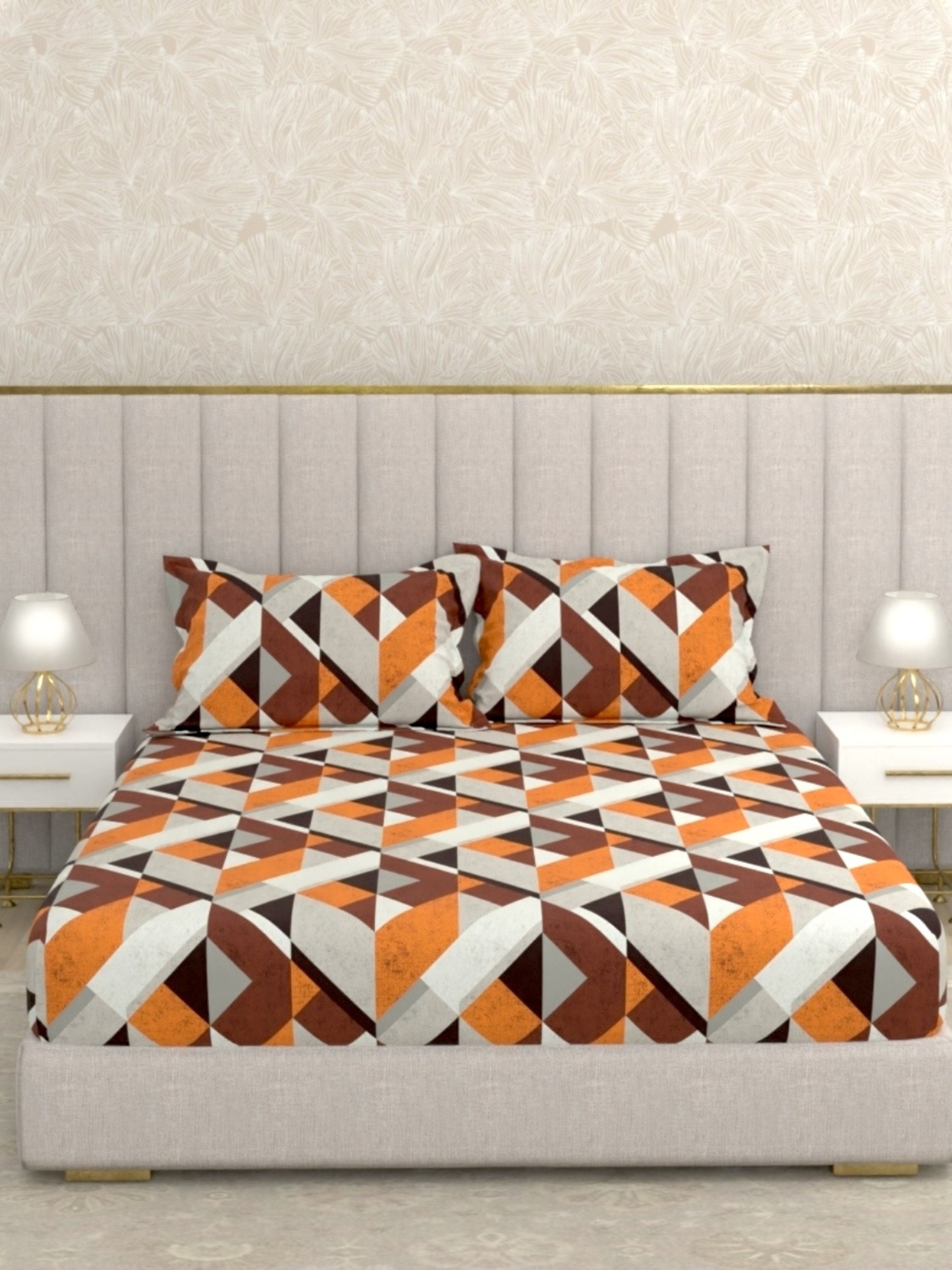 Pure Decor Pure Cotton King Size Double Bedsheet