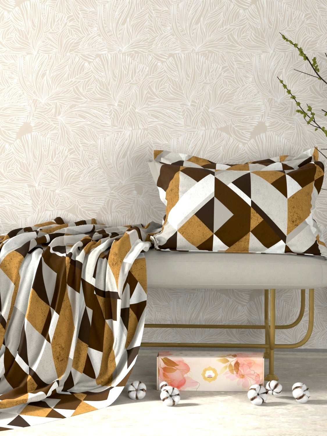 Pure Decor Pure Cotton King Size Double Bedsheet