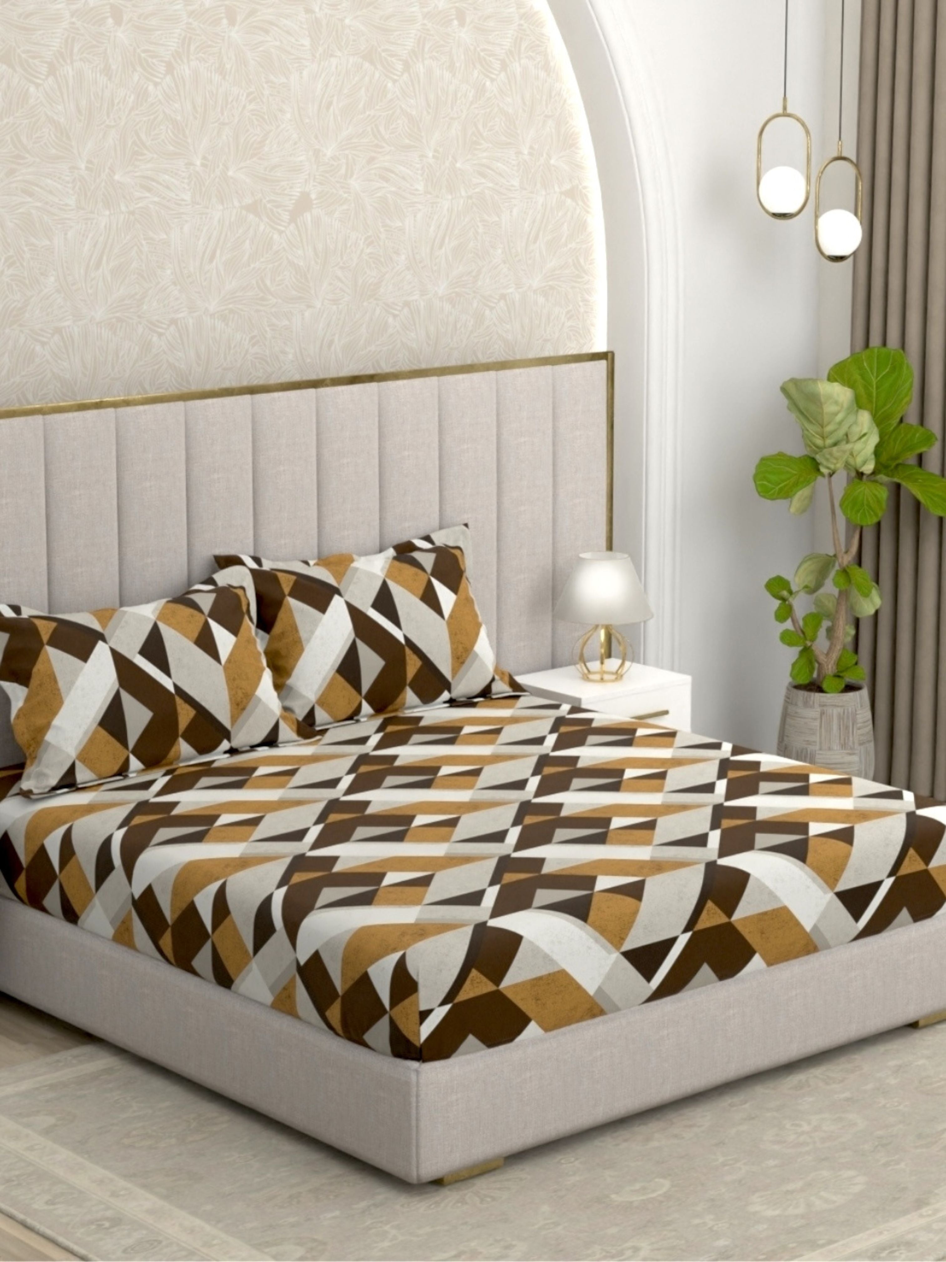 Pure Decor Pure Cotton King Size Double Bedsheet