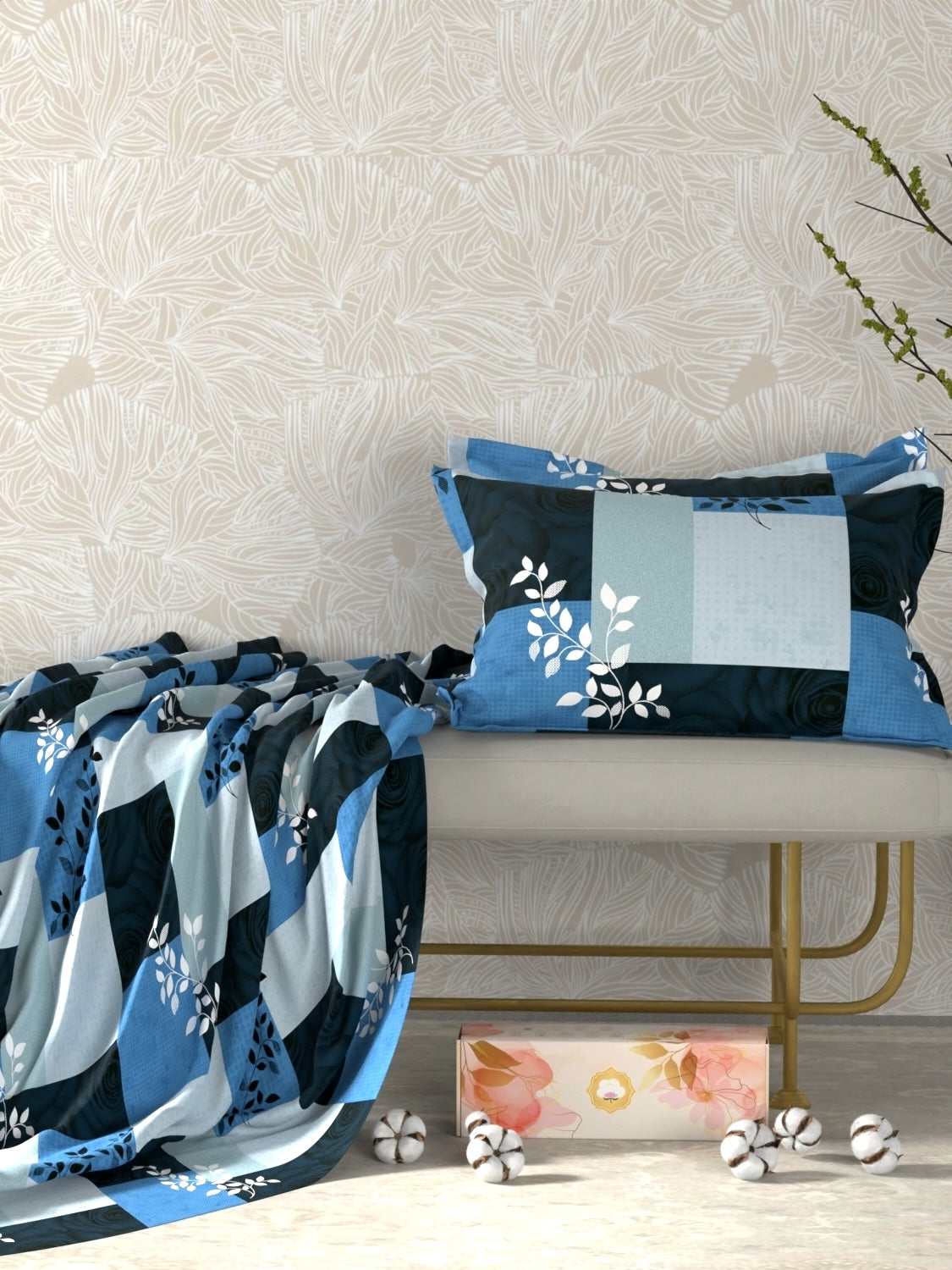 Pure Decor Pure Cotton King Size Double Bedsheet