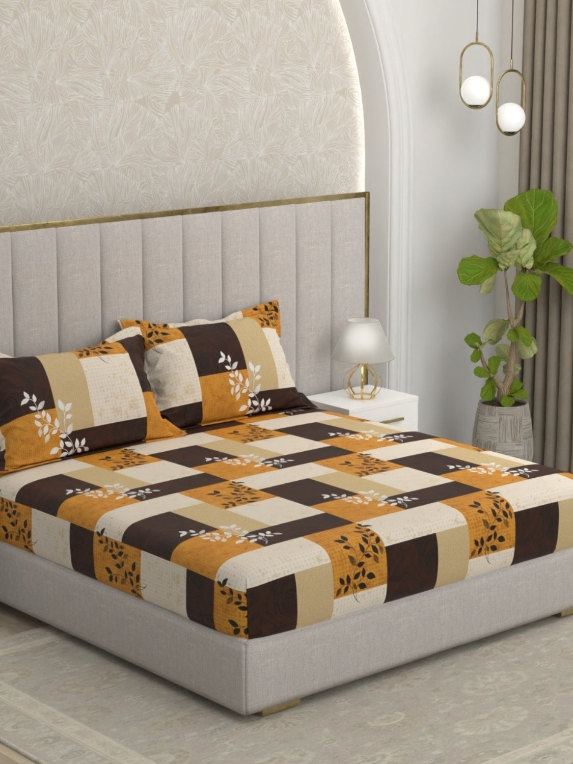 Pure Decor Pure Cotton King Size Double Bedsheet